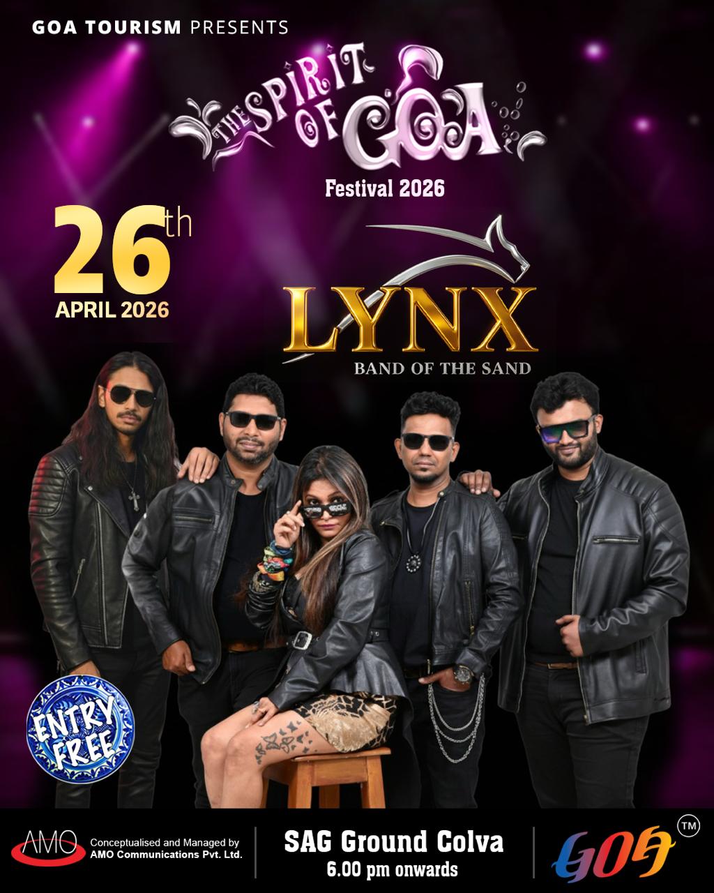 Spirit of Goa Festival 2026 – LYNX Live | Colva