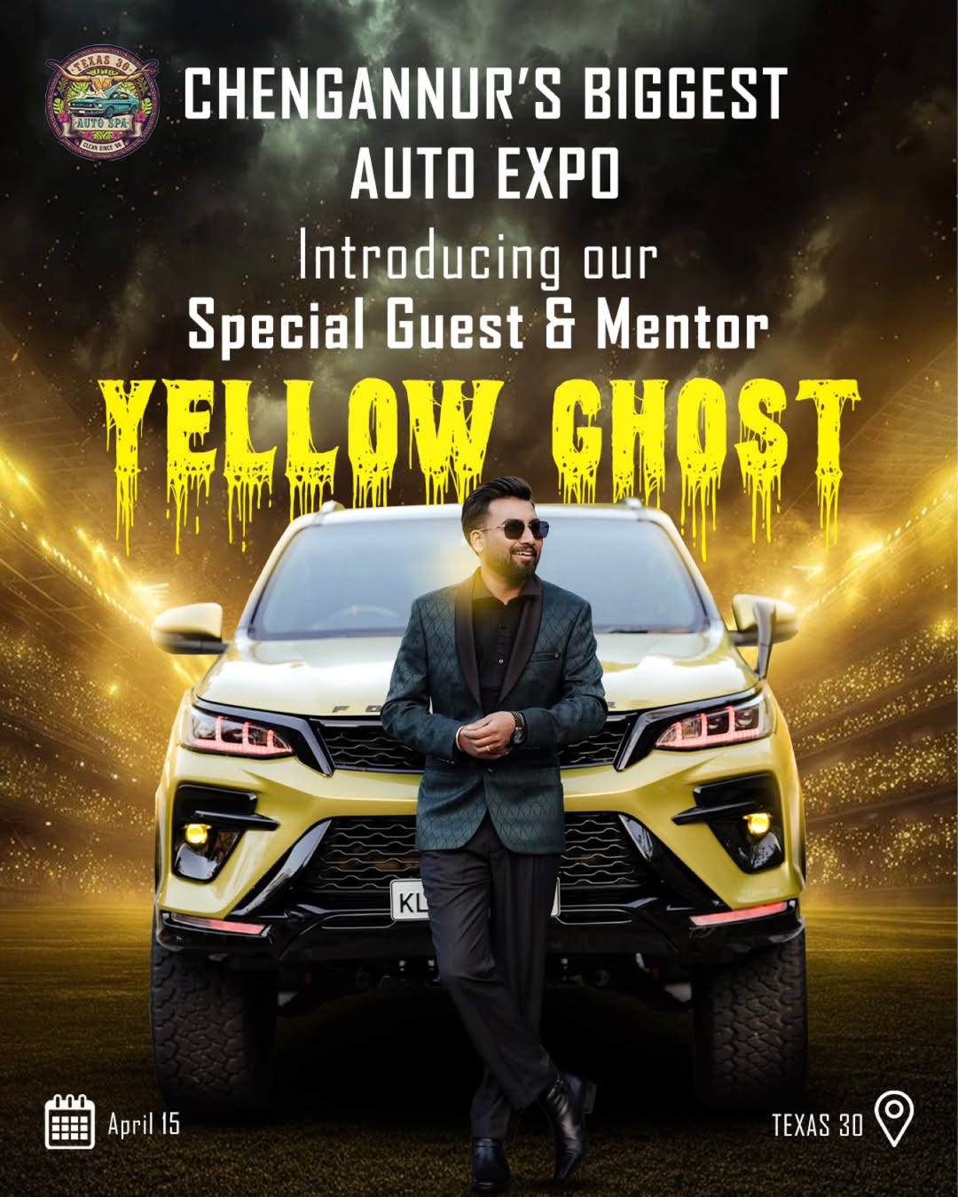 Chengannur’s Biggest Auto Expo Ft. Yellow Ghost | Texas 30 Auto Spa, Chengannur
