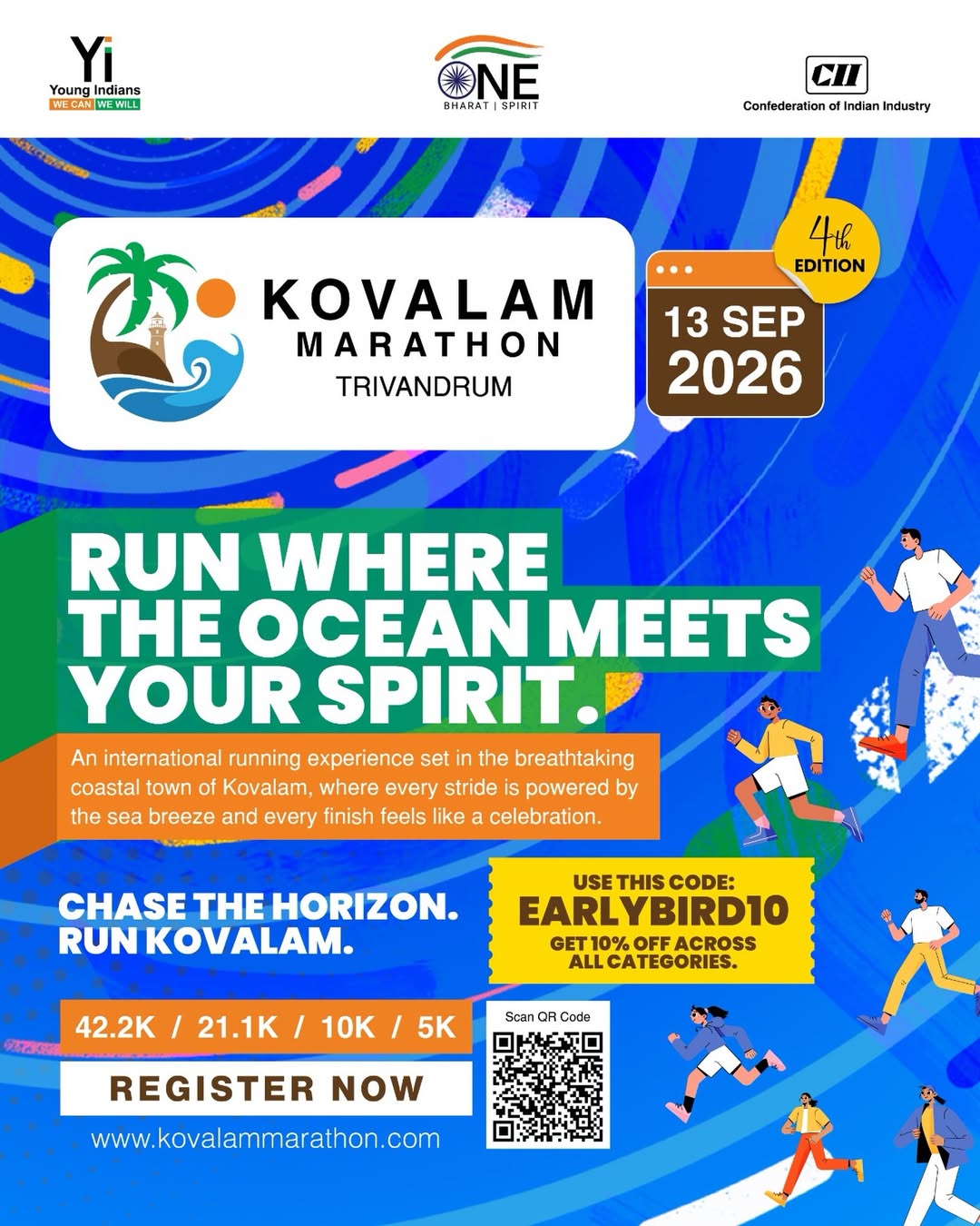 Kovalam Marathon 2026 β Run Where the Ocean Meets Your Spirit | Kovalam, Trivandrum