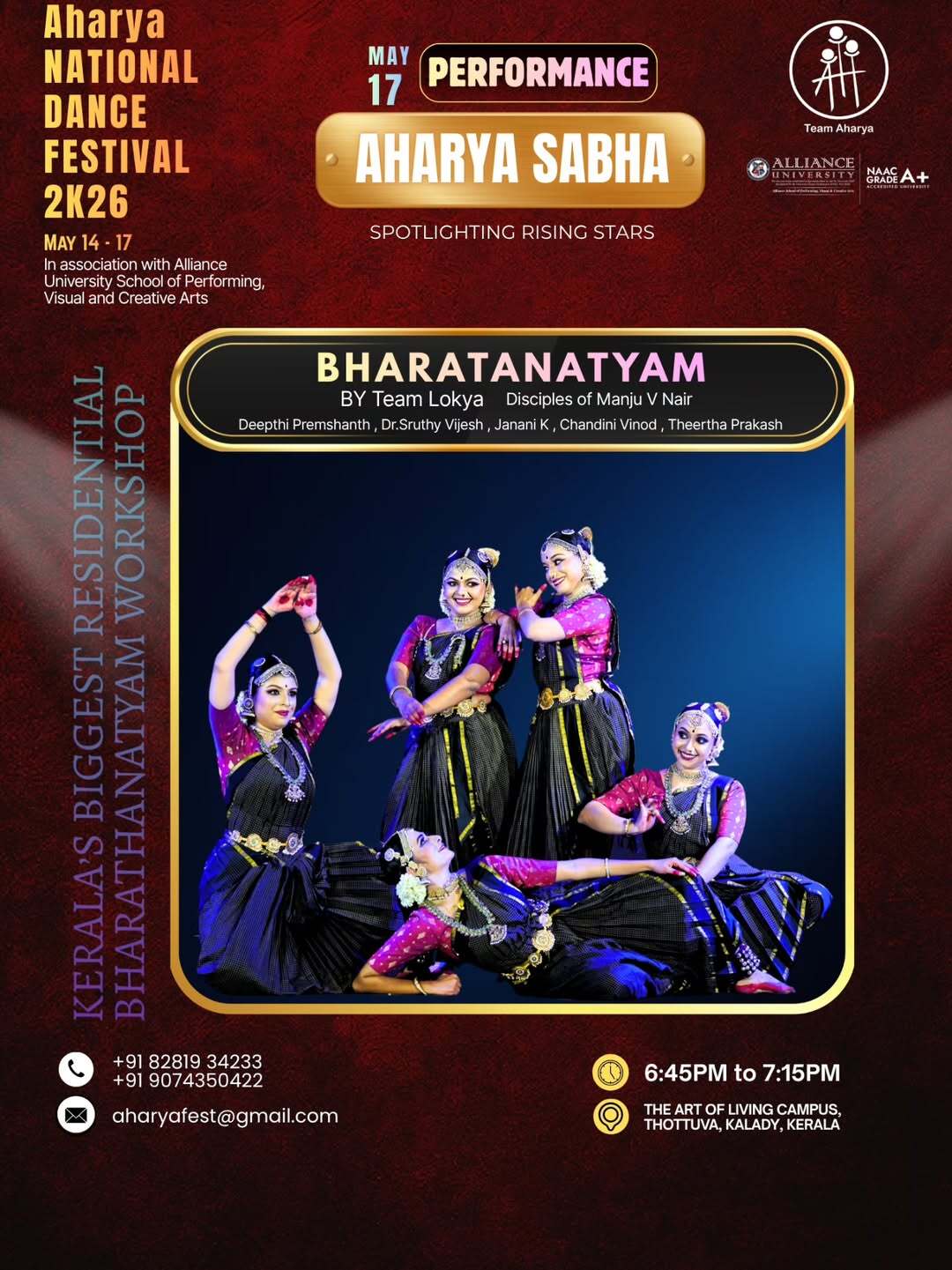 Aharya Sabha – Bharatanatyam Performance | Aharya National Dance Festival 2K26