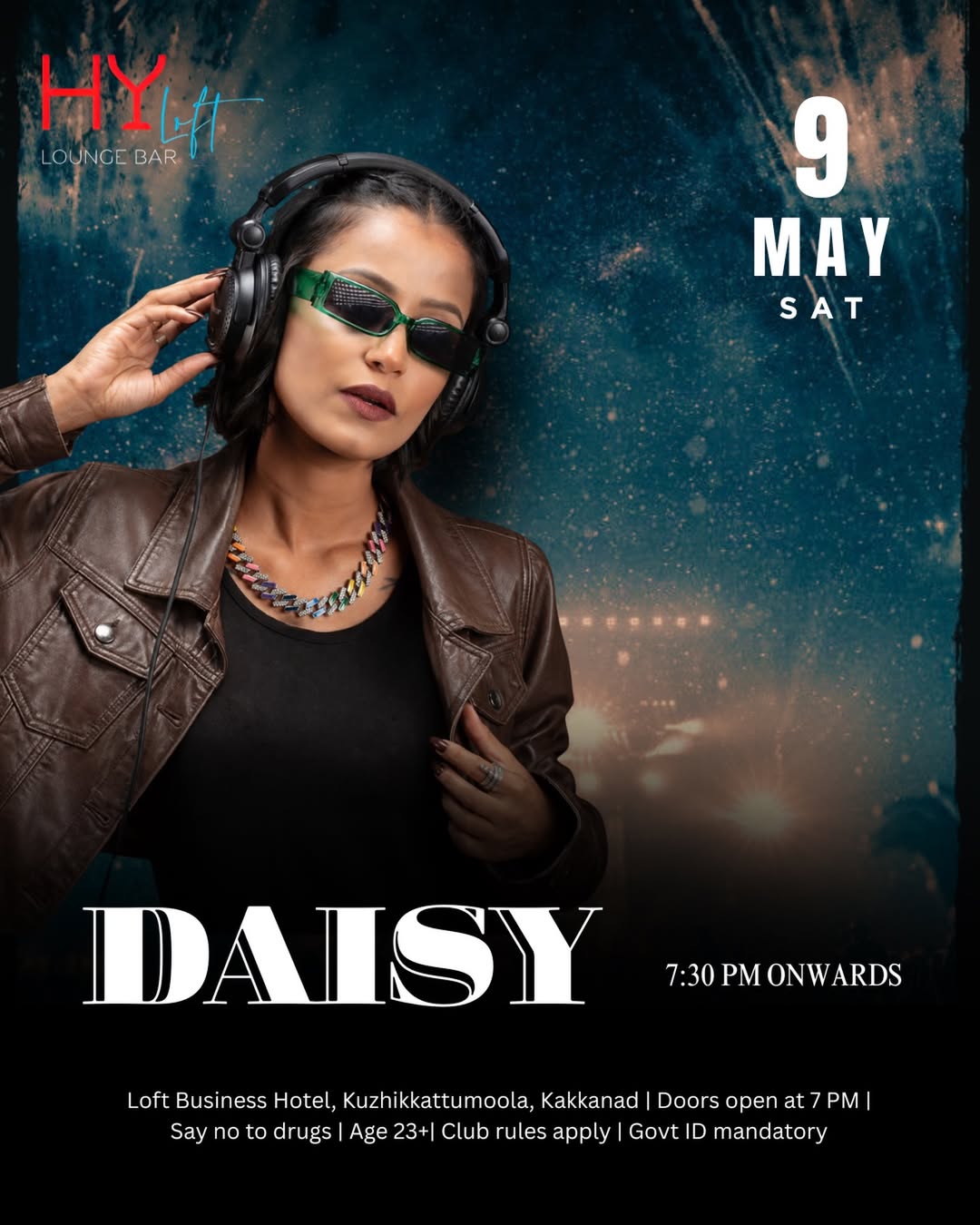 DJ Daisy David Live | HY Loft Lounge Bar, Loft Business Hotel, Kuzhikkattumoola, Kakkanad, Kochi