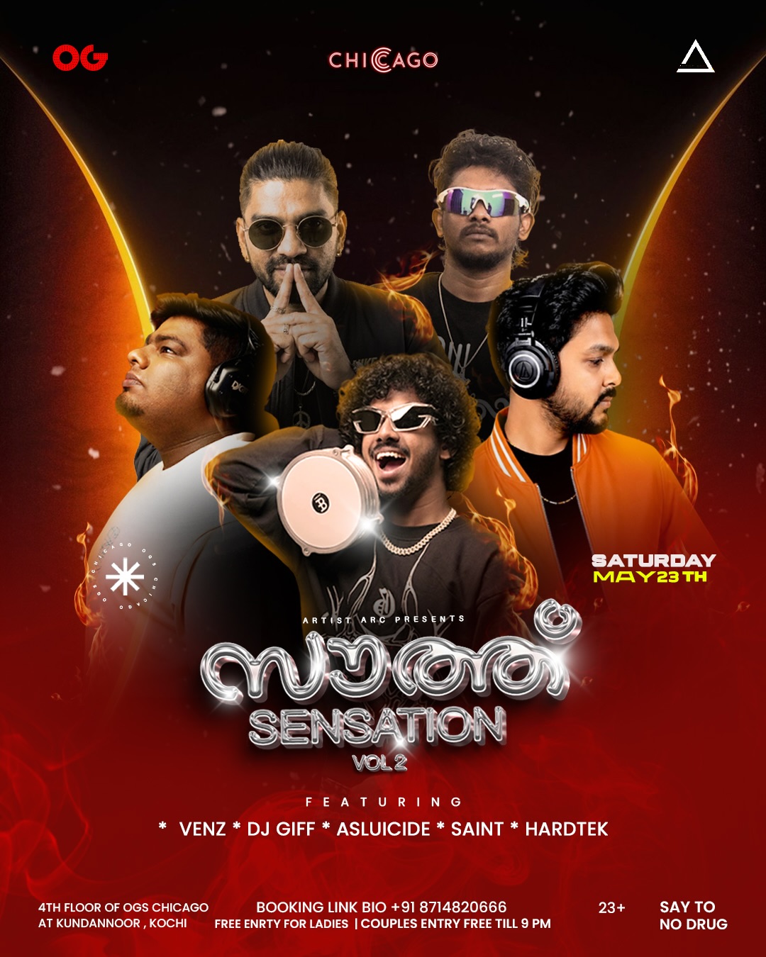 South Sensation Vol. 2 Ft. VENZ | DJ GIFF | ASLUICIDE | SAINT | HARDTEK | OG’s Chicago, Kundannoor, Kochi