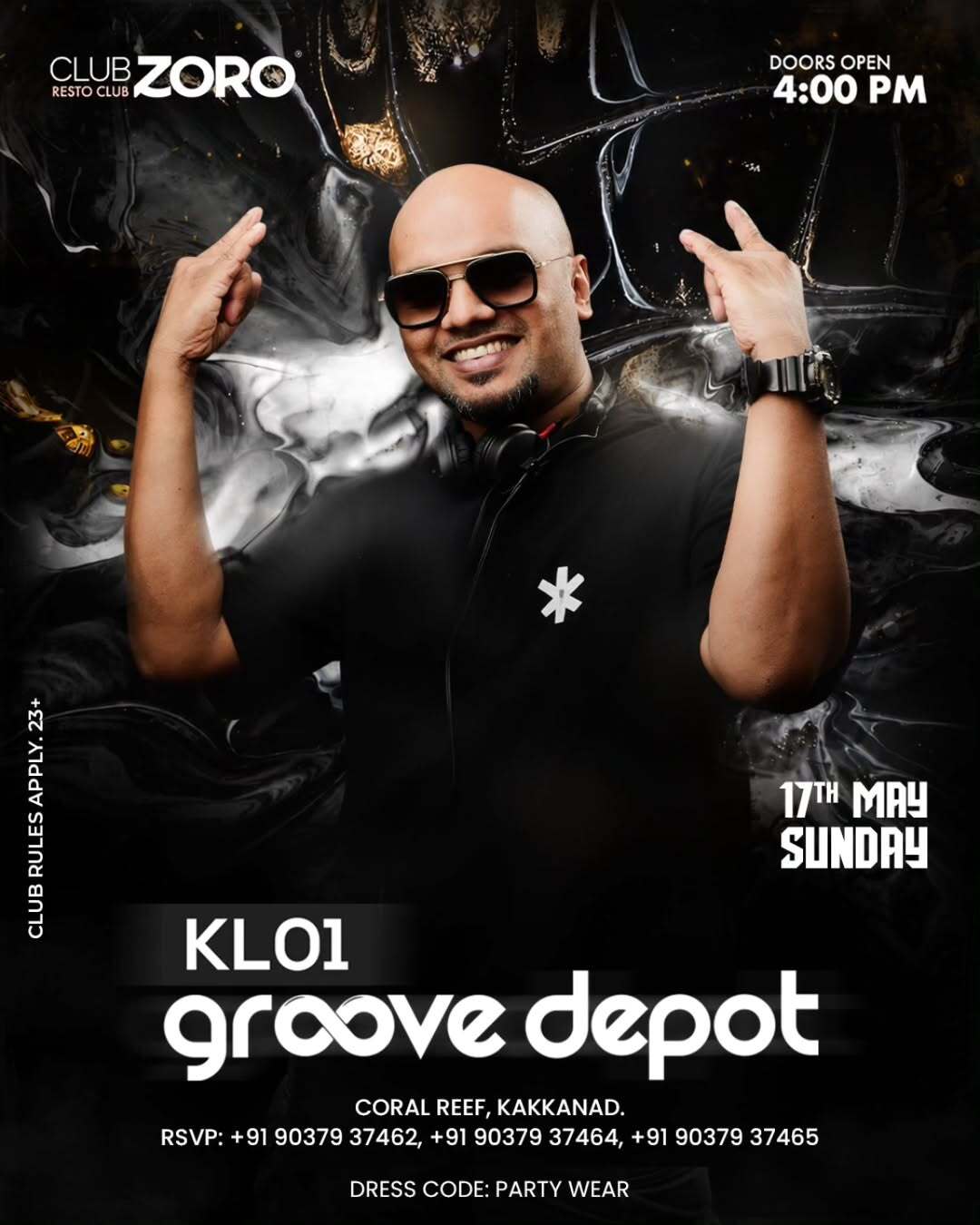 KL01 Groove Depot DJ Night | Club Zoro, Coral Reef, Kakkanad, Kochi