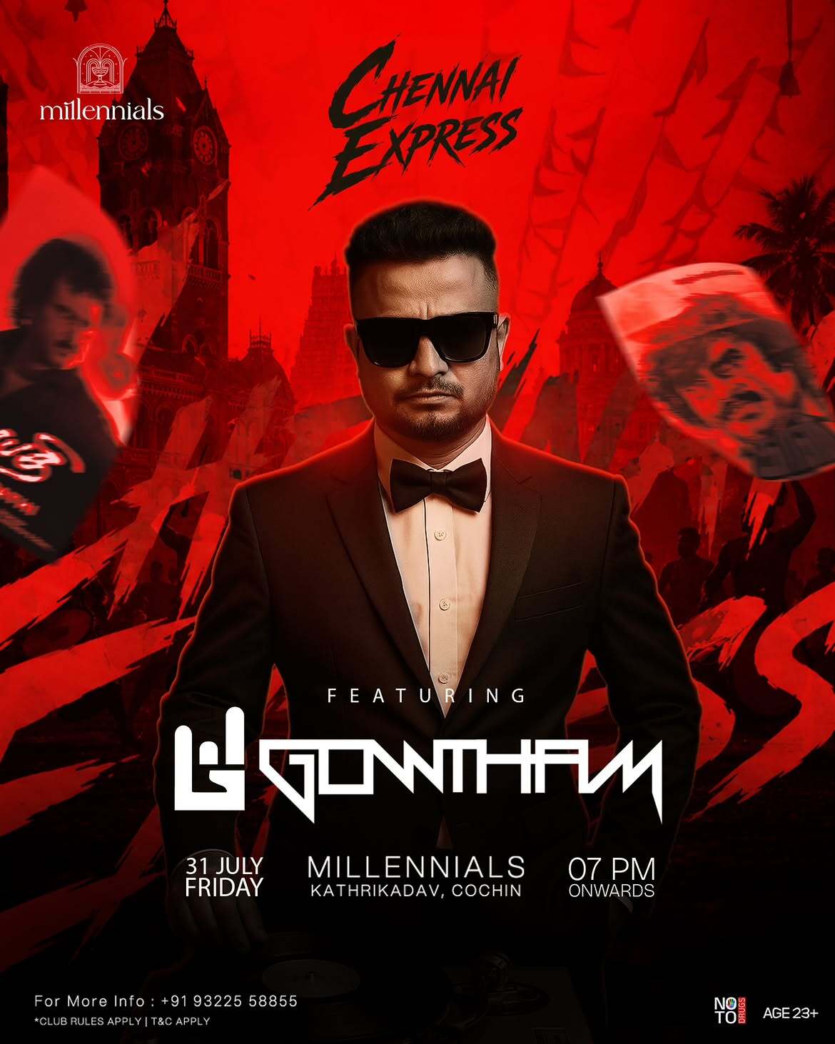 Chennai Express by DJ GOWTHAM | Millennials, Kathrikadavu, Cochin
