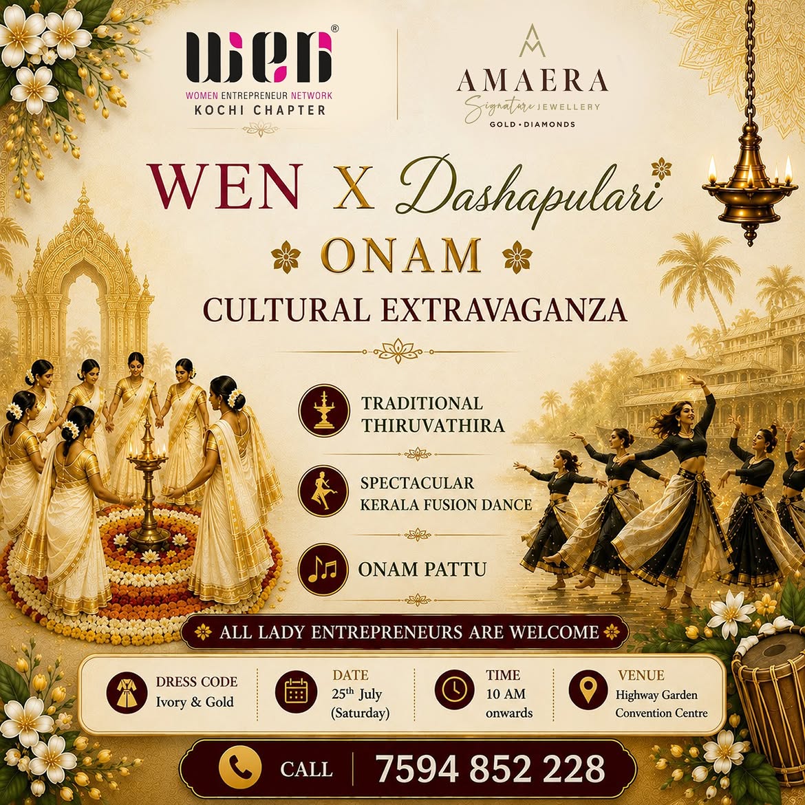 WEN X Dashapulari Onam Cultural Extravaganza | Highway Garden Convention Centre