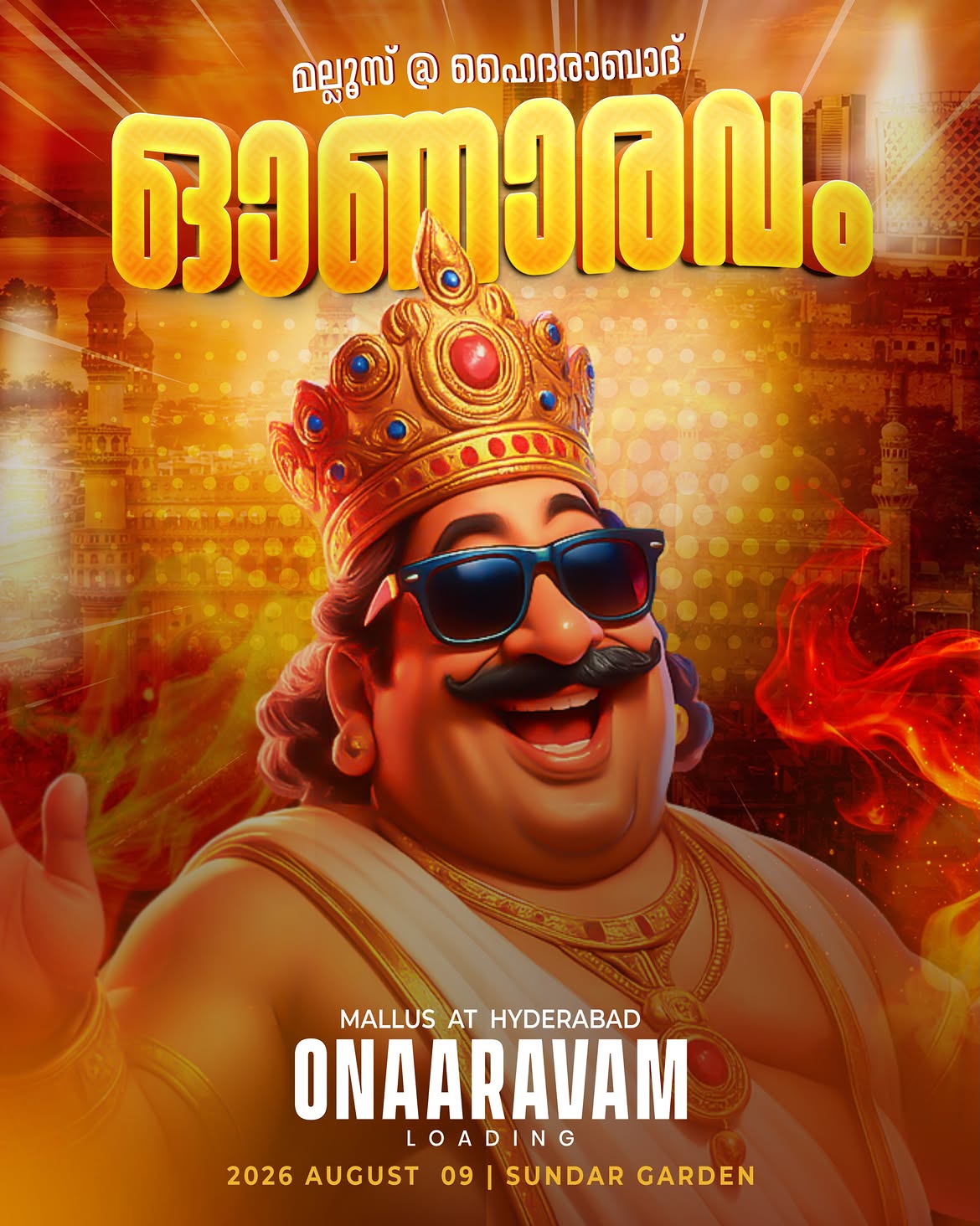 ONAARAVAM 2026 | Mallus at Hyderabad | Sundar Garden, Hyderabad