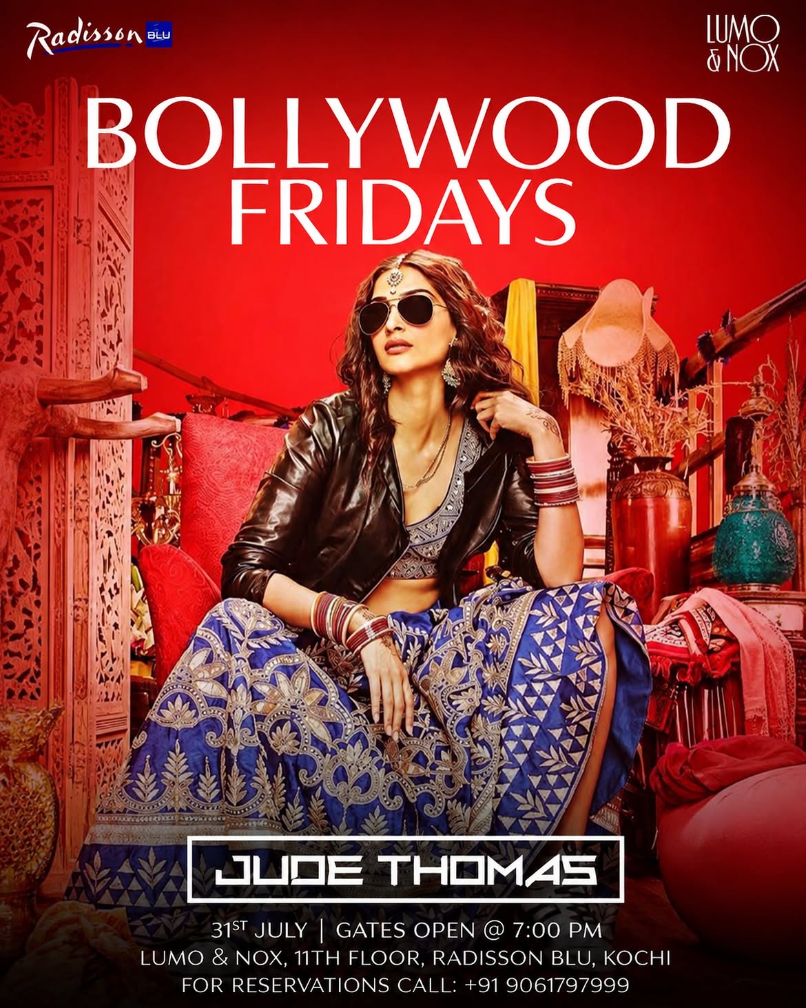 # Bollywood Fridays by DJ Jude Thomas | Lumo & Nox, Radisson Blu, Kochi