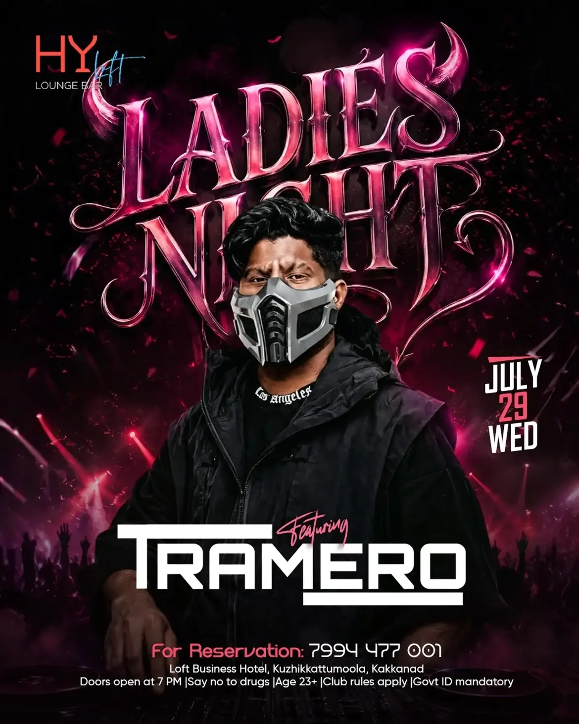 Ladies Night by TRAMERO | HY Loft Lounge Bar, Loft Business Hotel, Kuzhikkattumoola, Kakkanad, Kochi