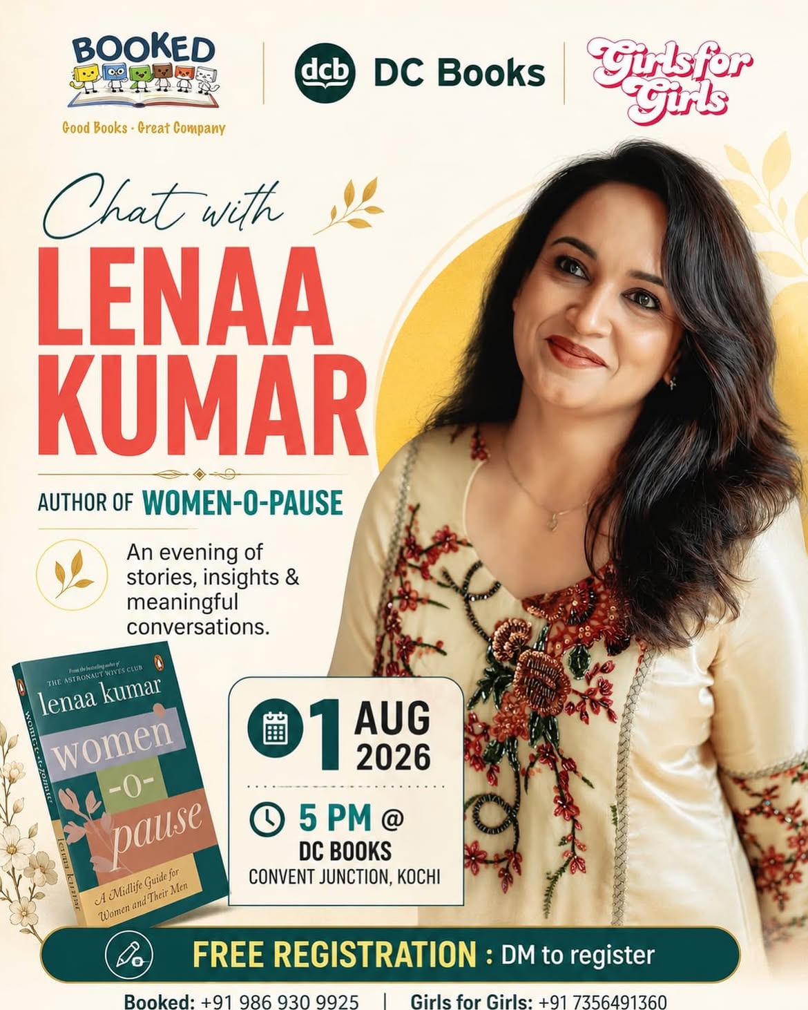 Chat with Lenaa Kumar | DC Books, Convent Junction, Kochi