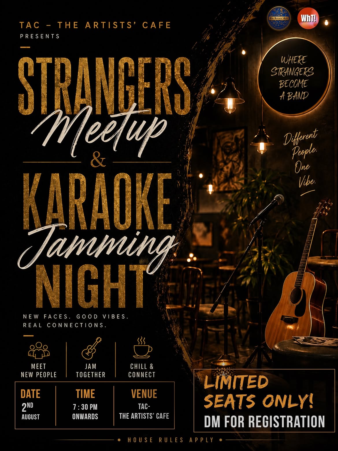 Strangers Meetup & Karaoke Jamming Night | TAC β The Artists' Cafe, Enchackal, Trivandrum
