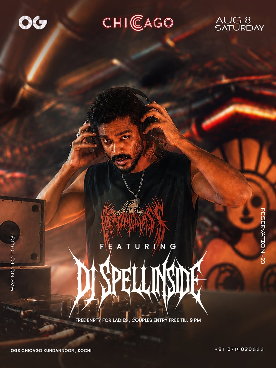DJ Spell Inside Live at OGs Chicago, Kundannoor, Kochi