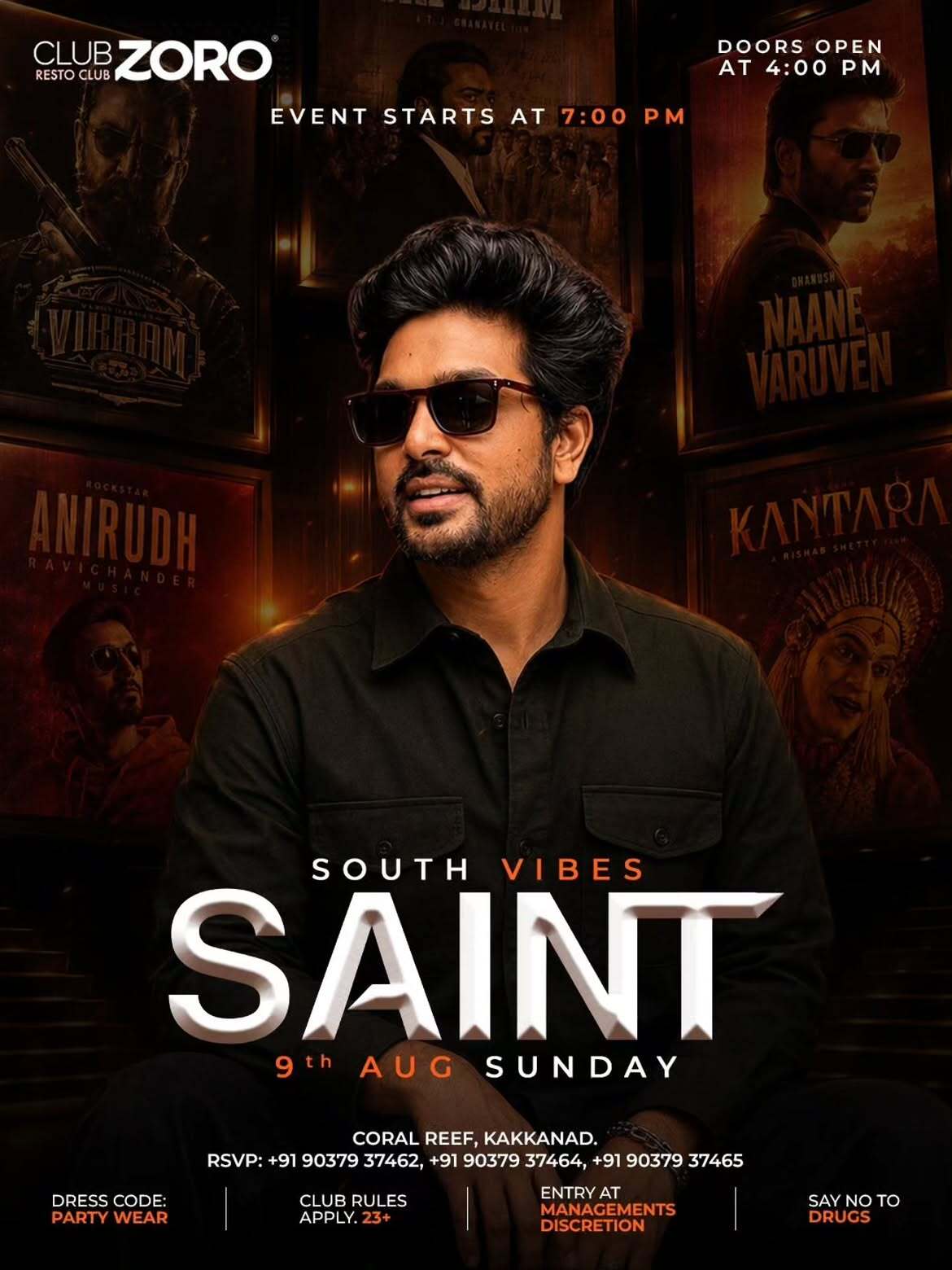 South Vibes by DJ Saint | Club Zoro, Coral Reef, Kakkanad, Kochi