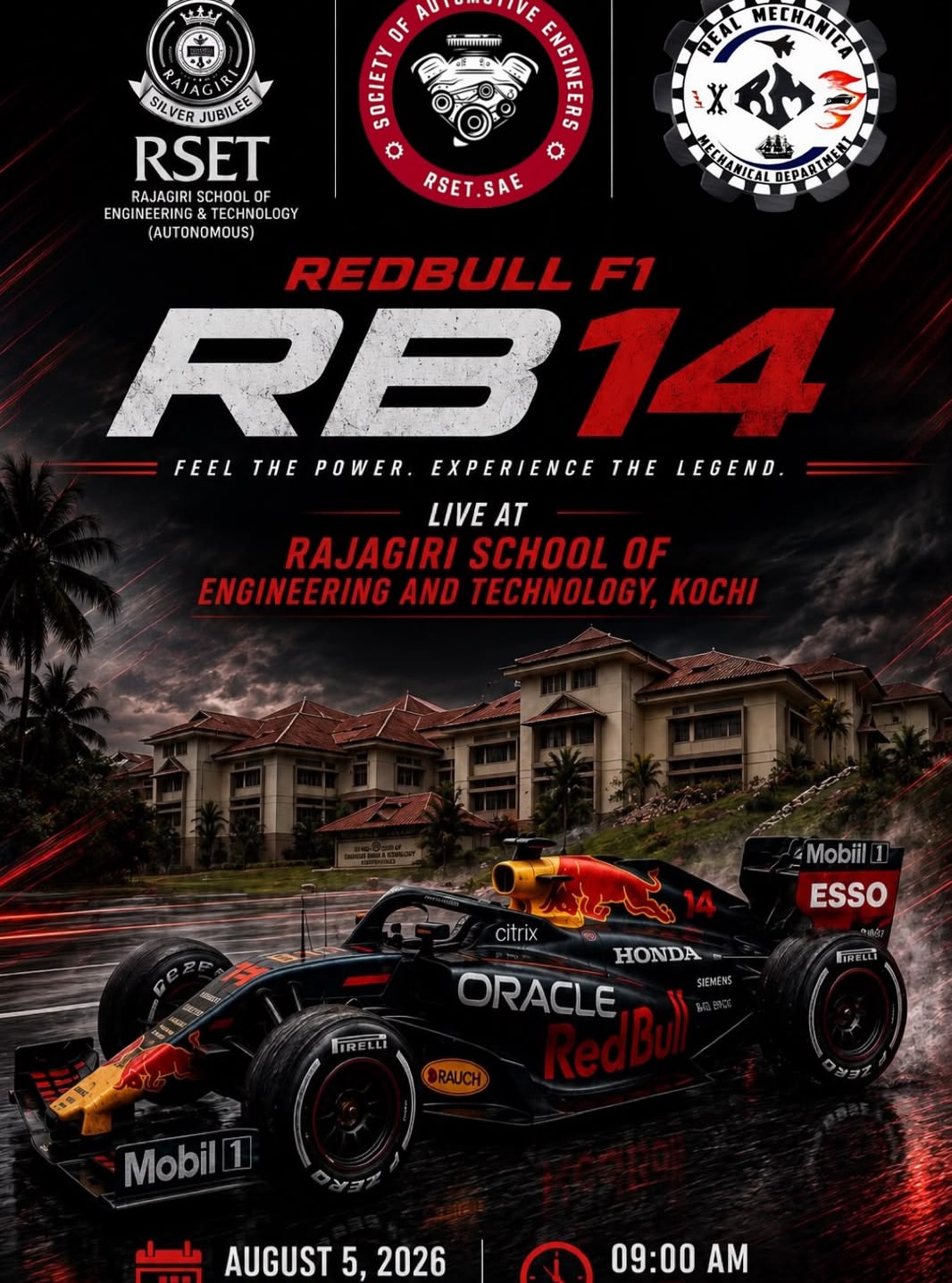 Red Bull F1 RB14 Live Showcase | Rajagiri School of Engineering and Technology, Kochi