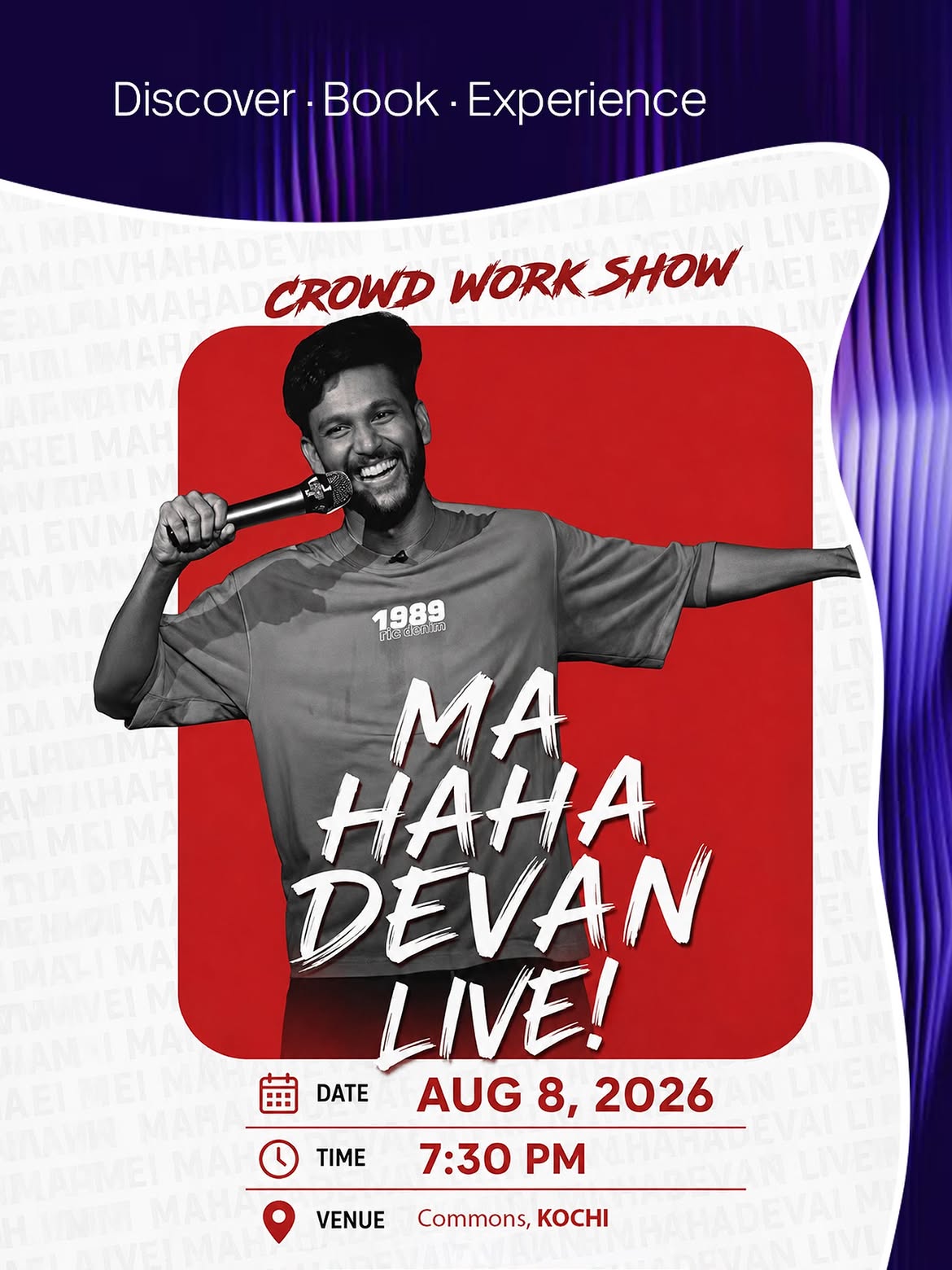 MaHAHAdevan Live by Mahadevan A R | A Malayalam Crowd Work Show | Commons, Kochi