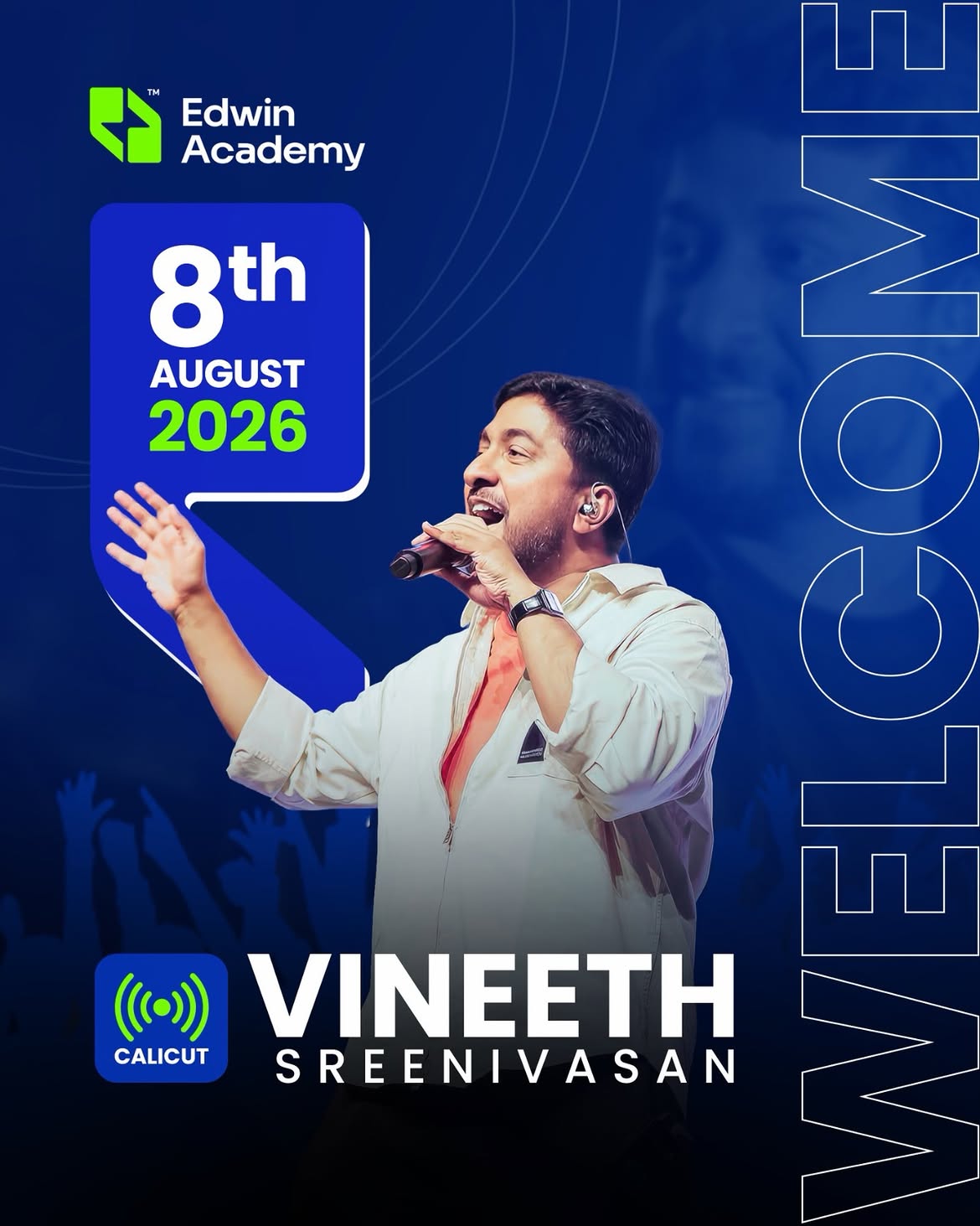 Tharang '26 Ft. Vineeth Sreenivasan | Edwin Academy 4th Anniversary Celebration | Meenooz Convention Centre, Calicut
