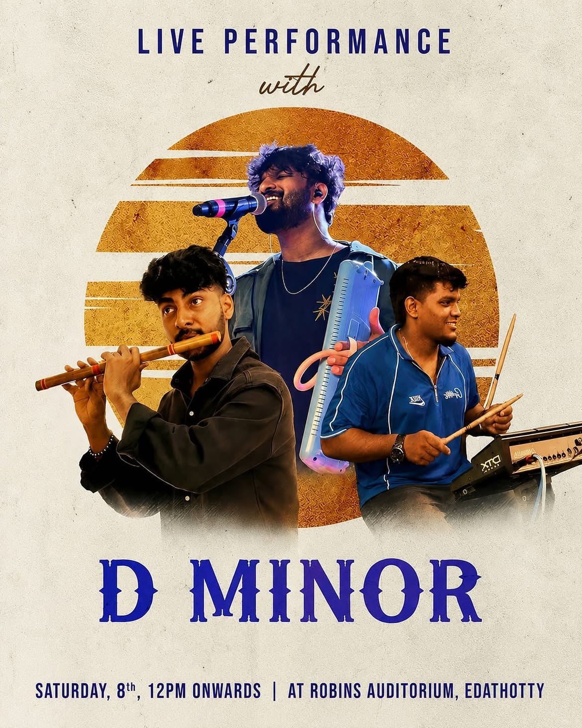 D MINOR Live Performance | Robins Auditorium, Edathotty