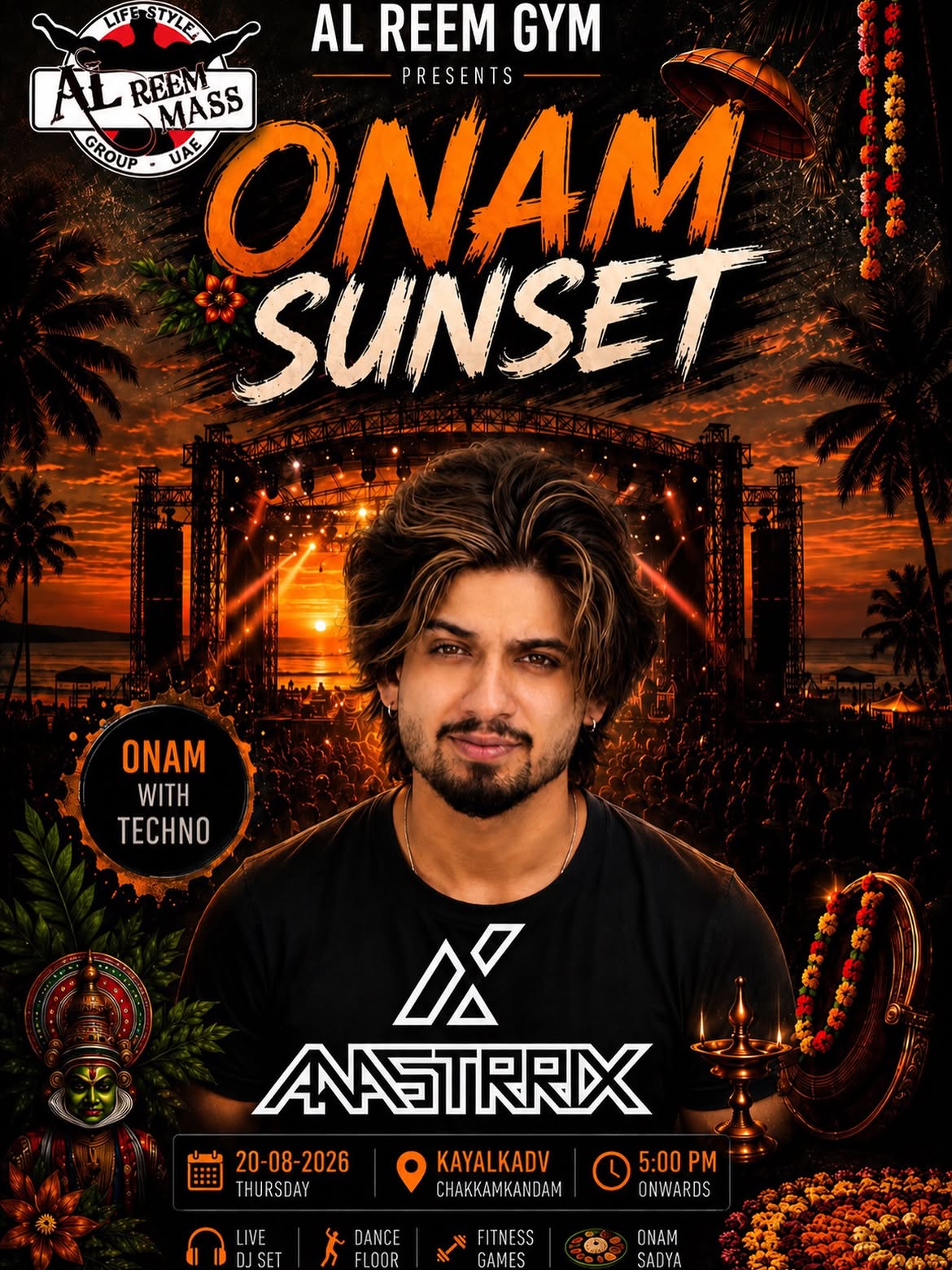 ONAM SUNSET • ONAM WITH TECHNO Ft. ANASTRRIX | Kayal Kadavu Resort, Chakkamkandam