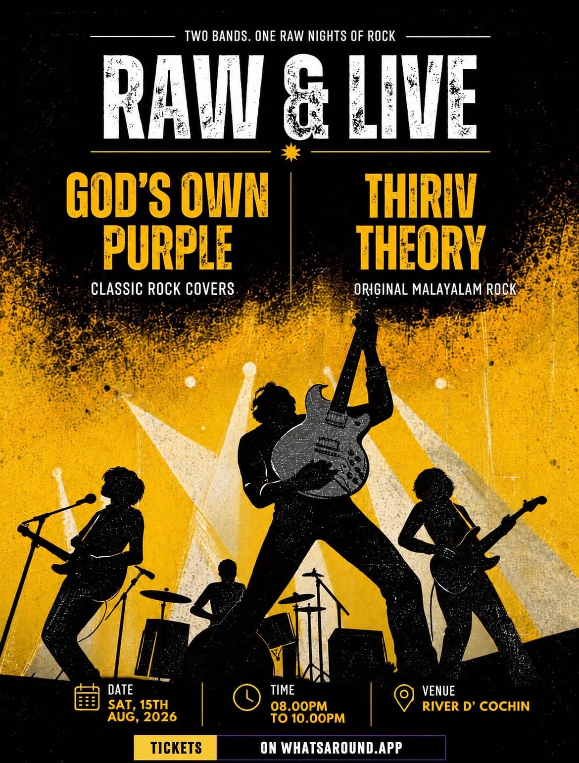 RAW & LIVE by God's Own Purple & Thiriv Theory | River'D Cochin, Ponnarimangalam, Kochi