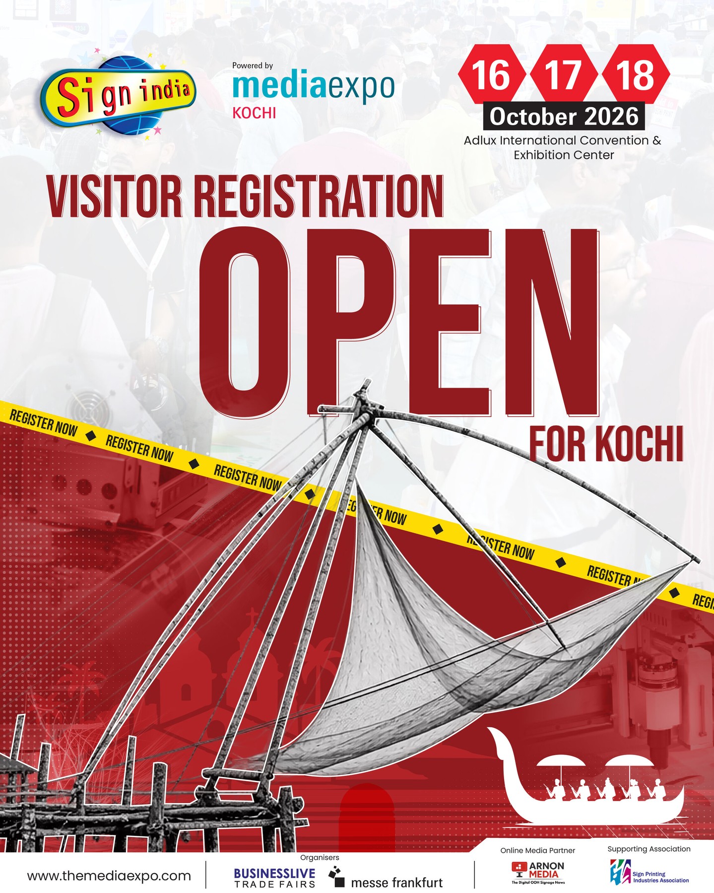 Sign India Powered by Media Expo Kochi 2026 | Adlux International Convention & Exhibition Center, Kochi