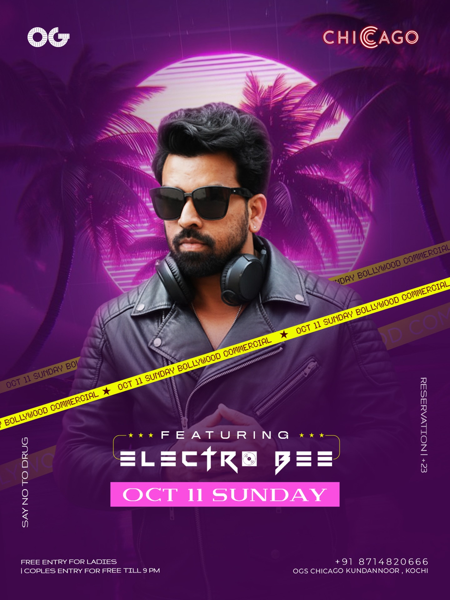 Sunday Bollywood Commercial ft. Electro Bee at OGs Chicago | Kundannoor, Kochi