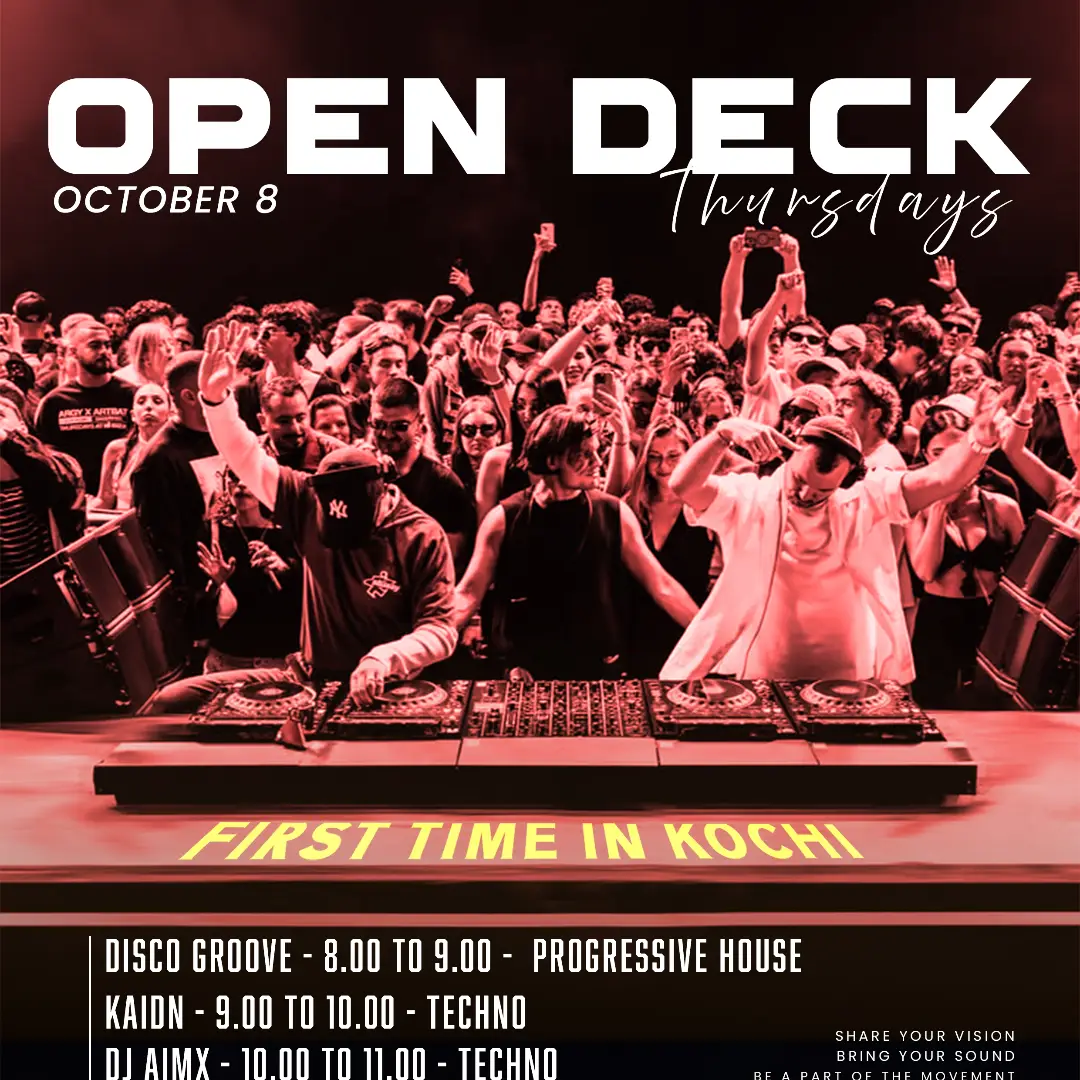 Open Deck Thursdays – Chapter One | Eclipse Restobar, Club 99, Pookattupady, Kochi