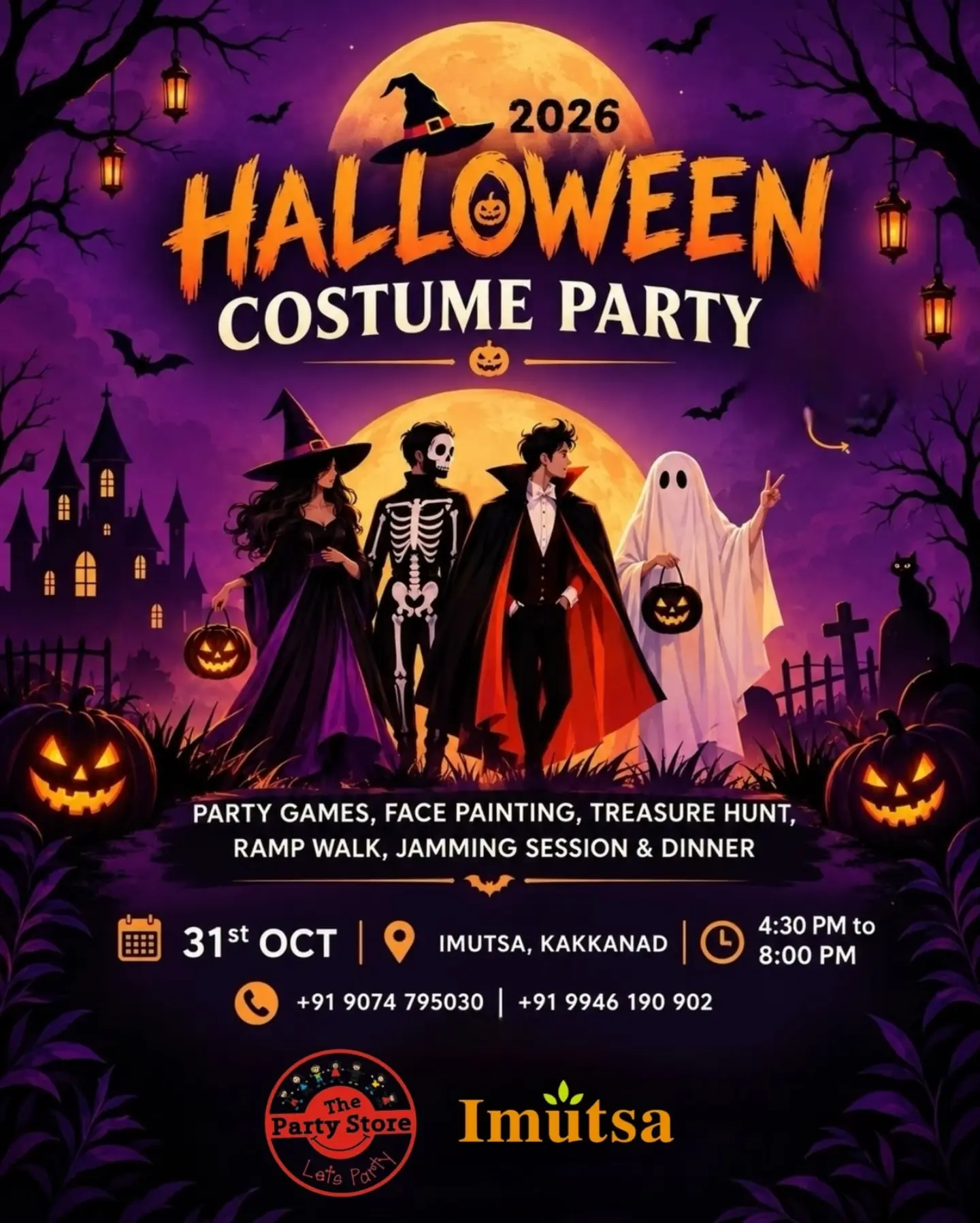 Halloween Costume Party 2026 | Imutsa, Kakkanad