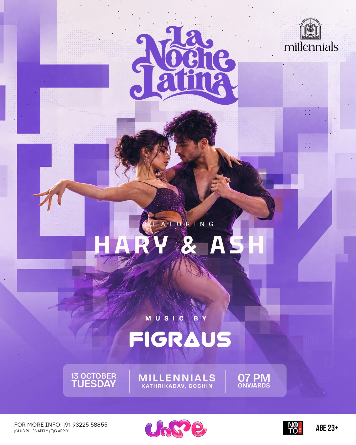 La Noche Latina featuring Hary & Ash | Millennials, Kathrikadavu, Cochin