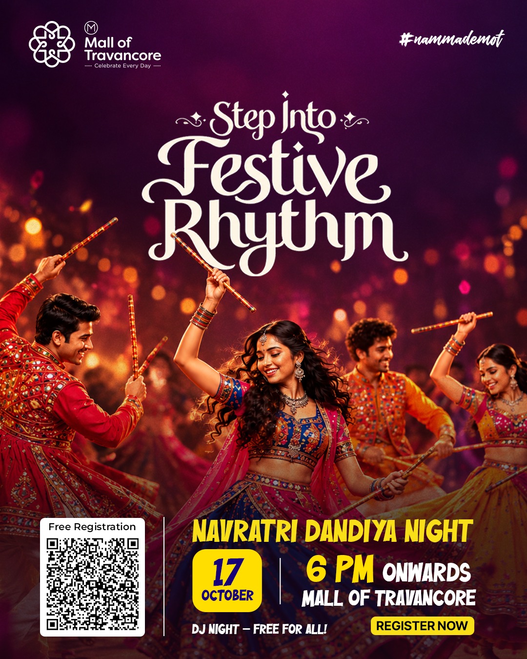 Navratri Dandiya Night | Mall of Travancore, Thiruvananthapuram