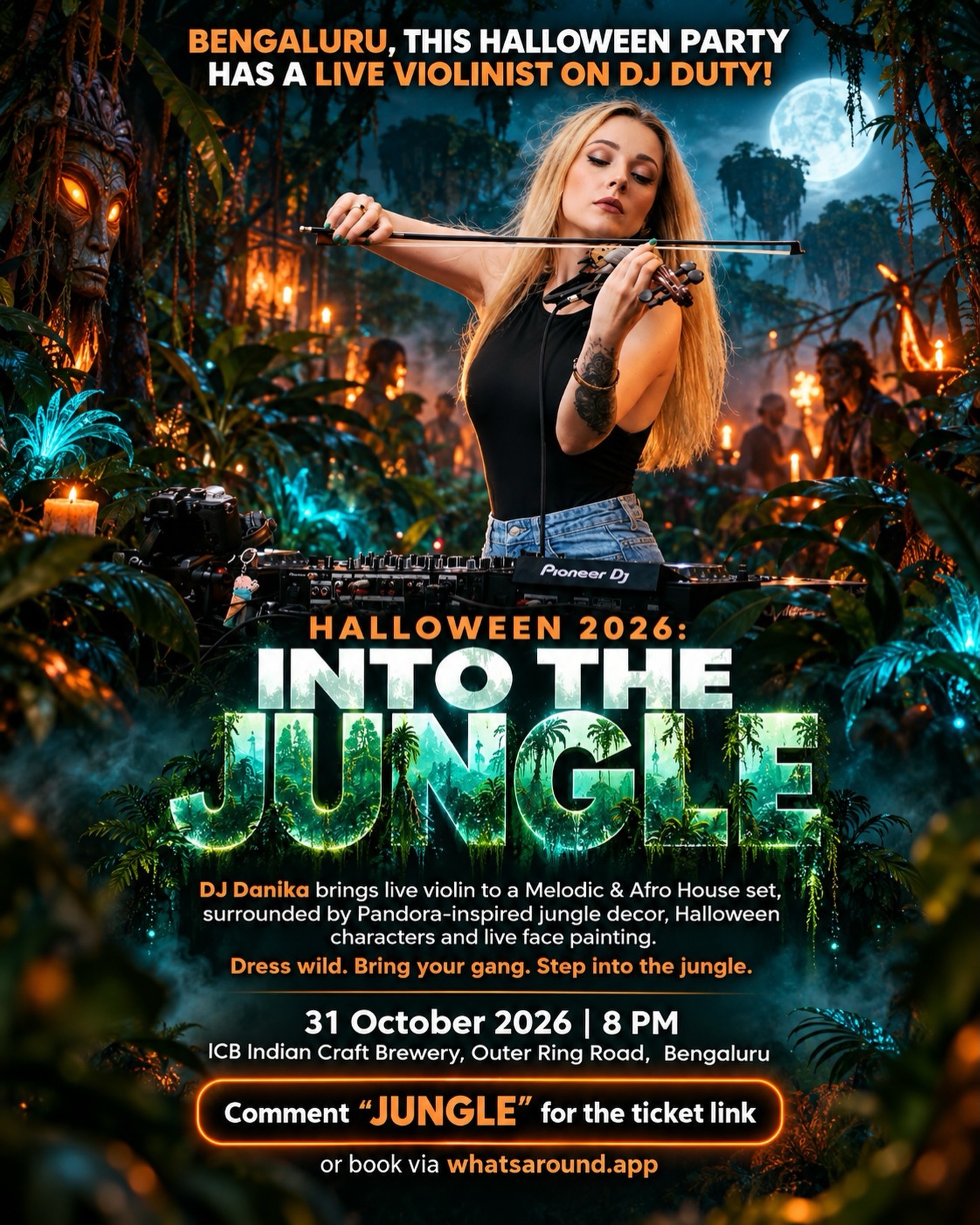 Into the Jungle – Halloween 2026 with DJ Danika | ICB Indian Craft Brewery, Outer Ring Road, Bengaluru
