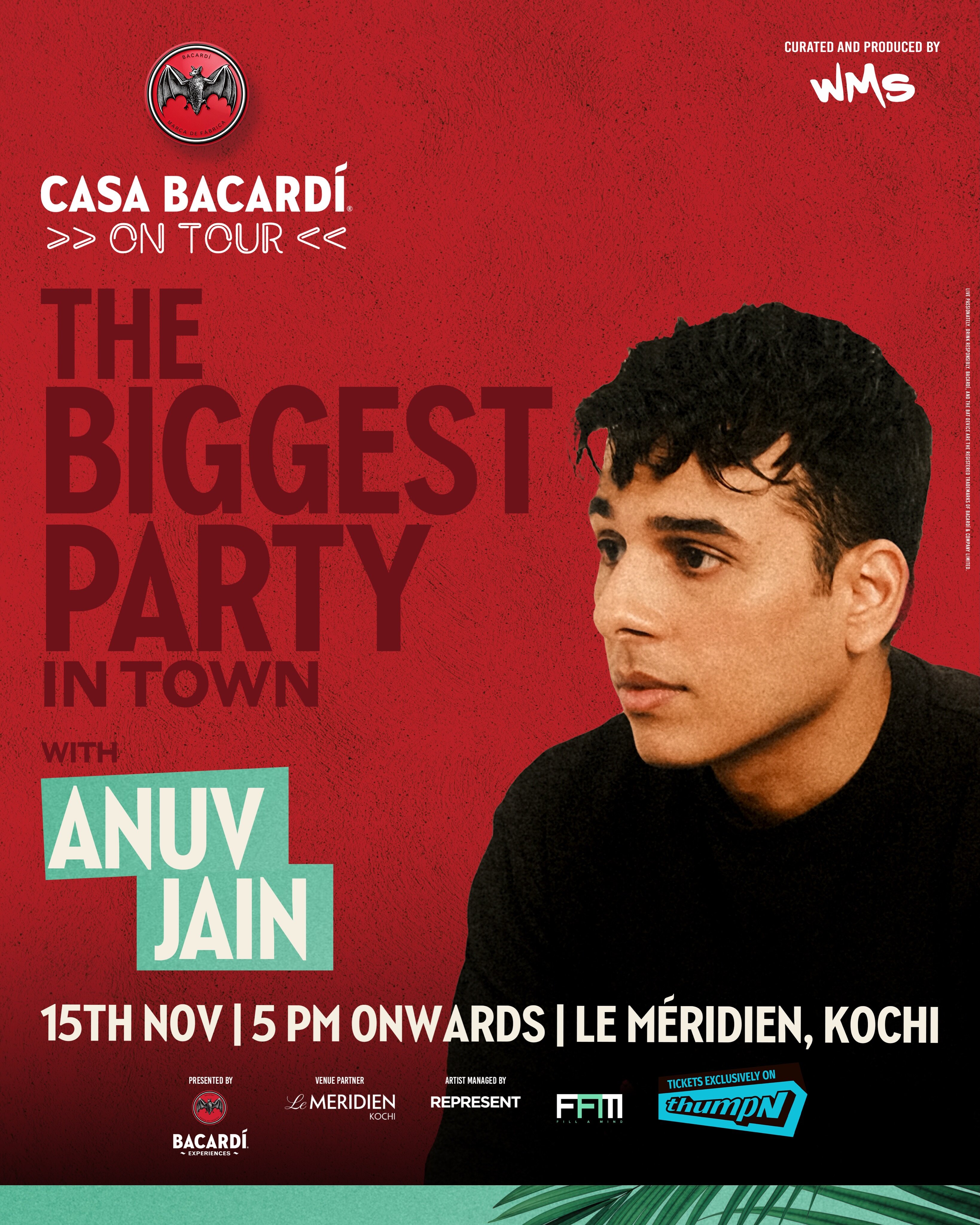 Anuv Jain Live in Kochi | Casa Bacardí On Tour – The Biggest Party in Town, Le Méridien Kochi