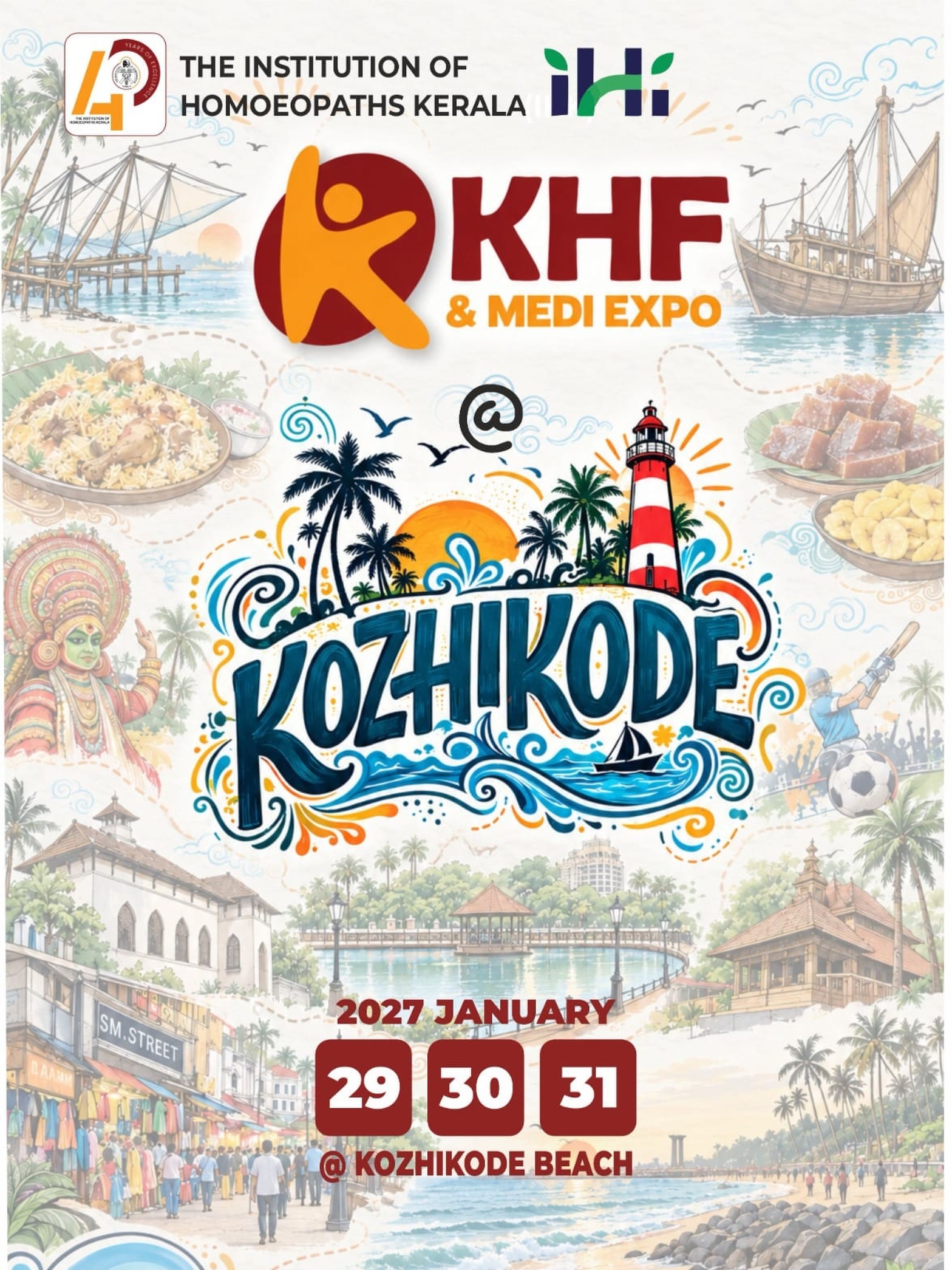 KHF & Medi Expo | Kozhikode Beach | The Institution of Homoeopaths Kerala - IHF