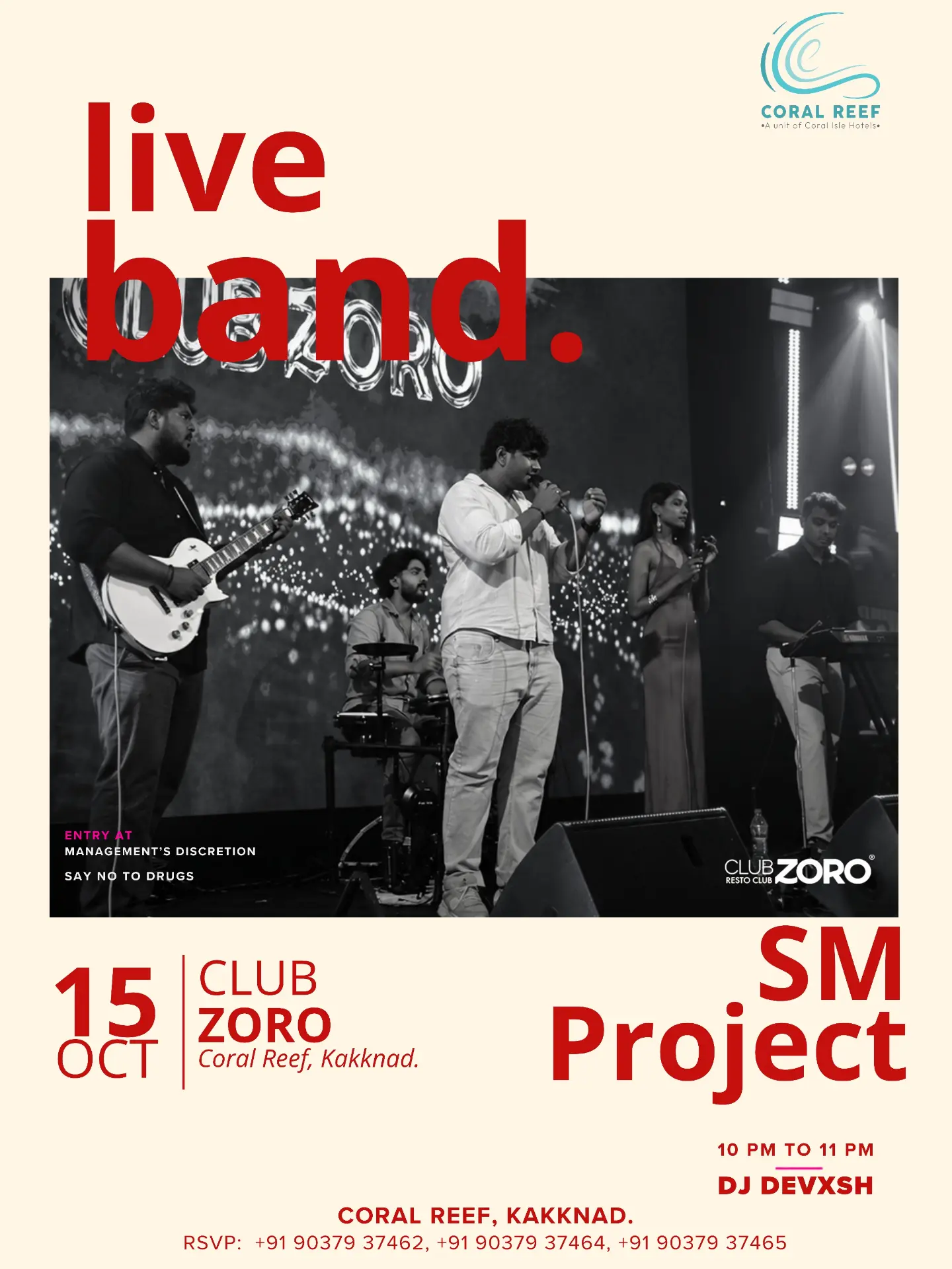 SM Project Live Band | Club Zoro, Coral Reef, Kakkanad, Kochi
