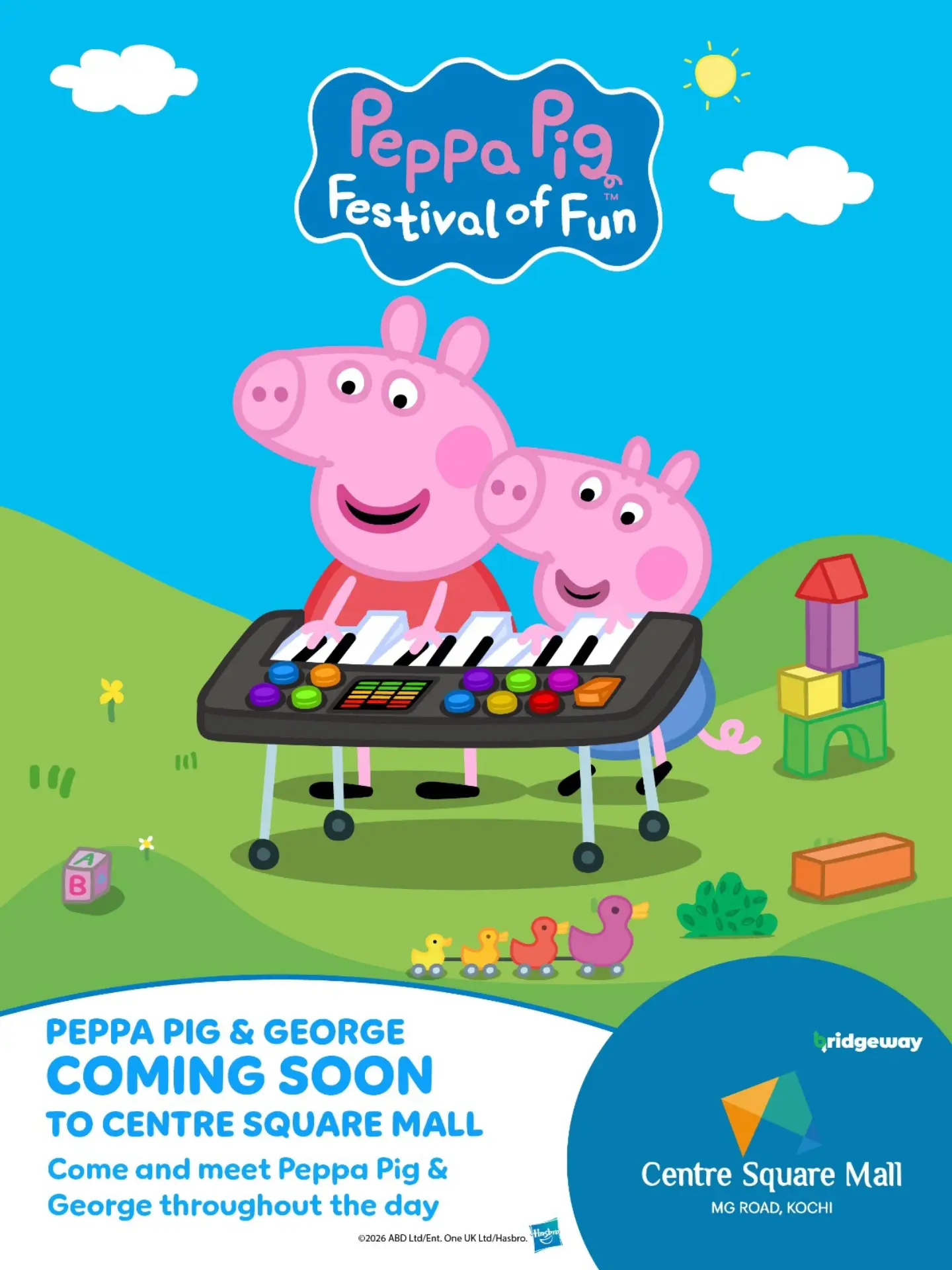 Peppa Pig & George – Festival of Fun | Centre Square Mall, MG Road, Kochi
