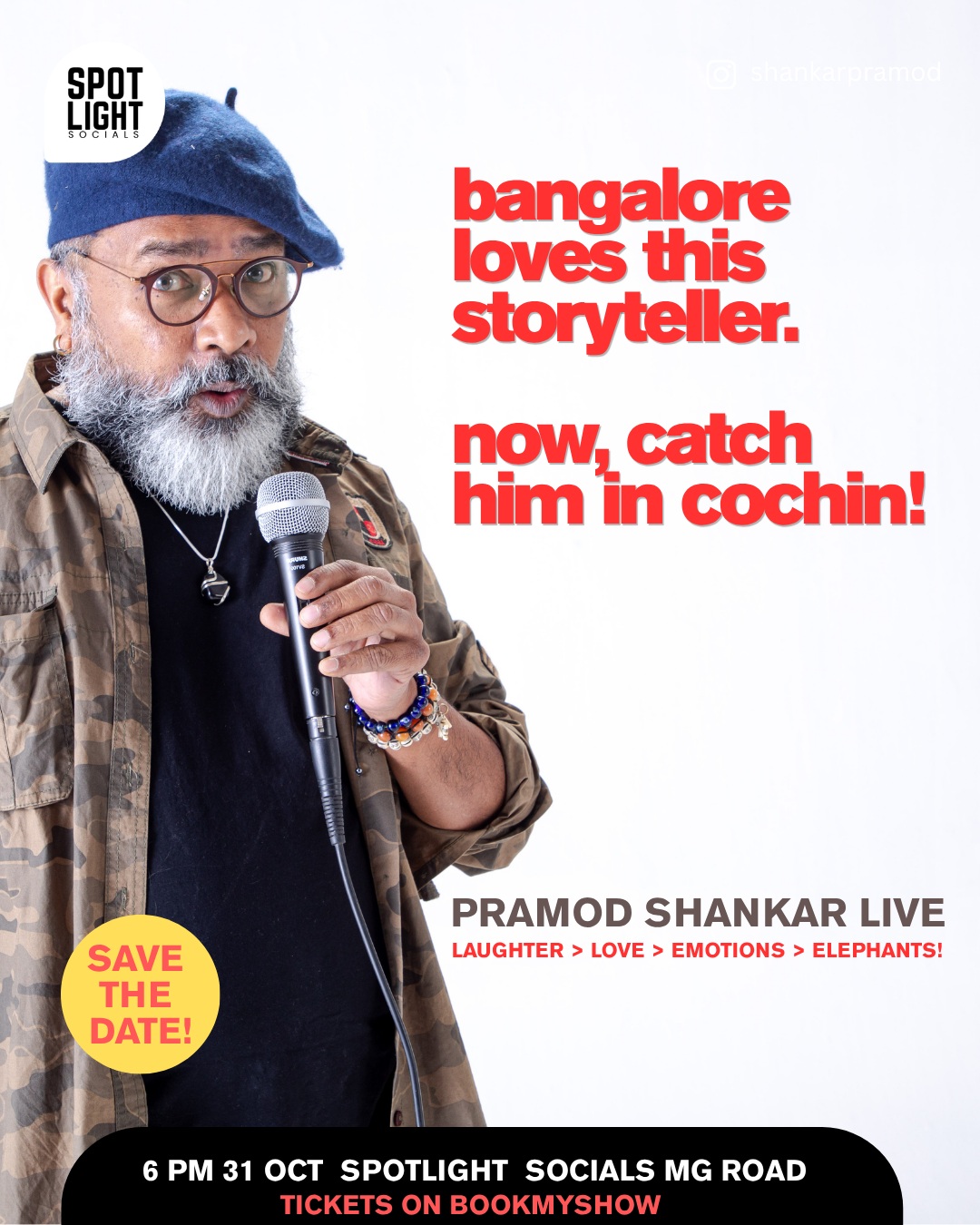 Pramod Shankar Live | Spotlight Socials, MG Road, Kochi
