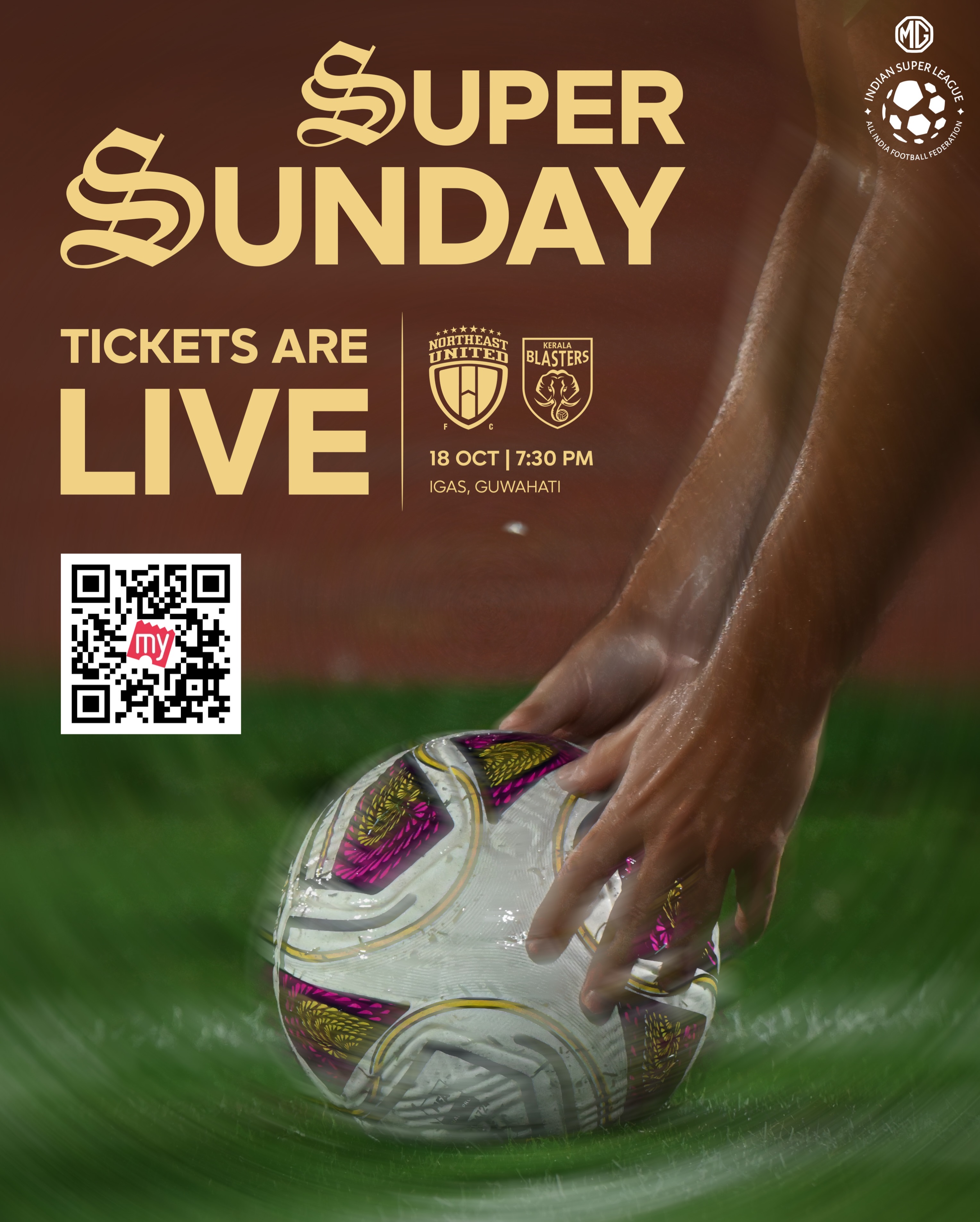 Northeast United FC vs Kerala Blasters FC | Indira Gandhi Athletic Stadium, Guwahati