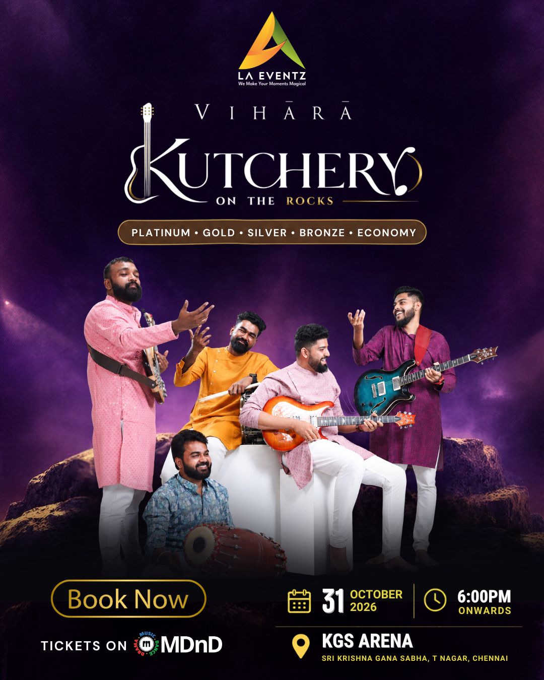 Kutchery on the Rocks | KGS Arena, T-Nagar, Chennai