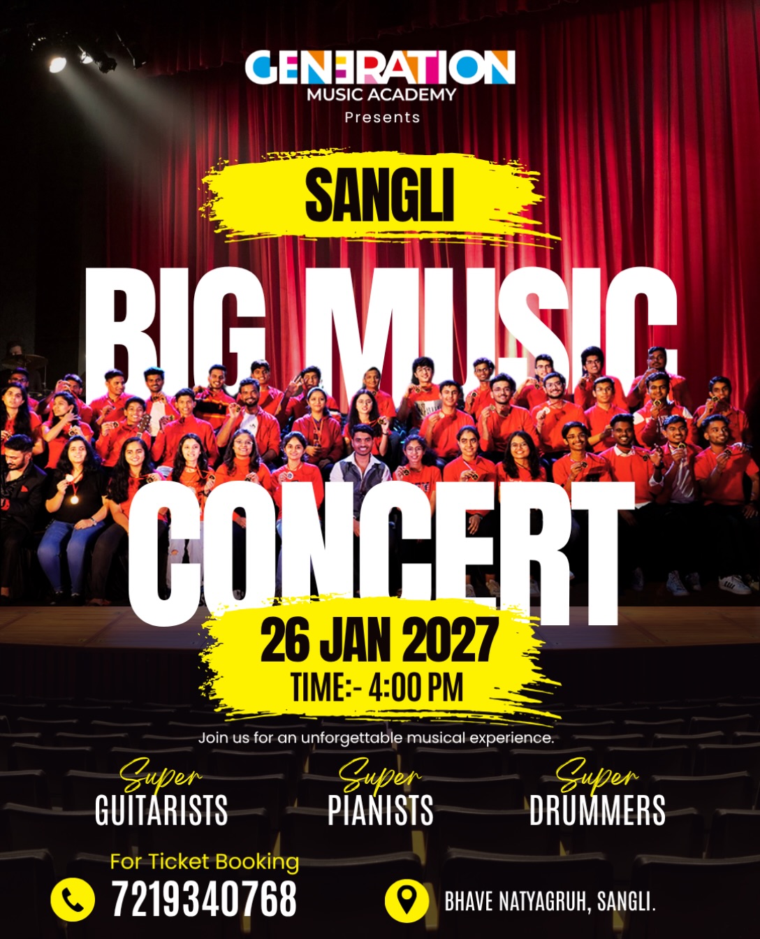 BIG MUSIC CONCERT 2027 | Bhave Natyagruha, Sangli