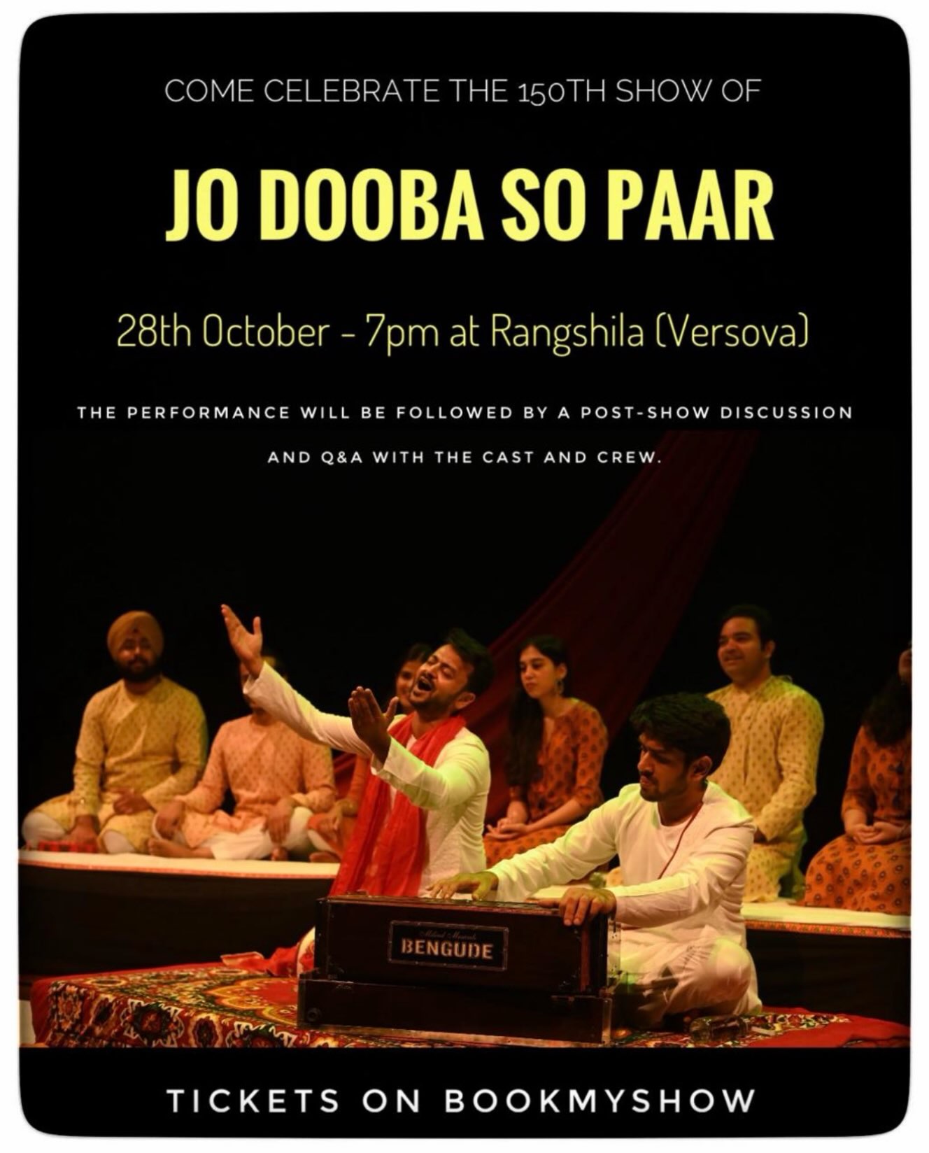Jo Dooba So Paar – 150th Show | Rangshila Theatre, Versova, Andheri, Mumbai