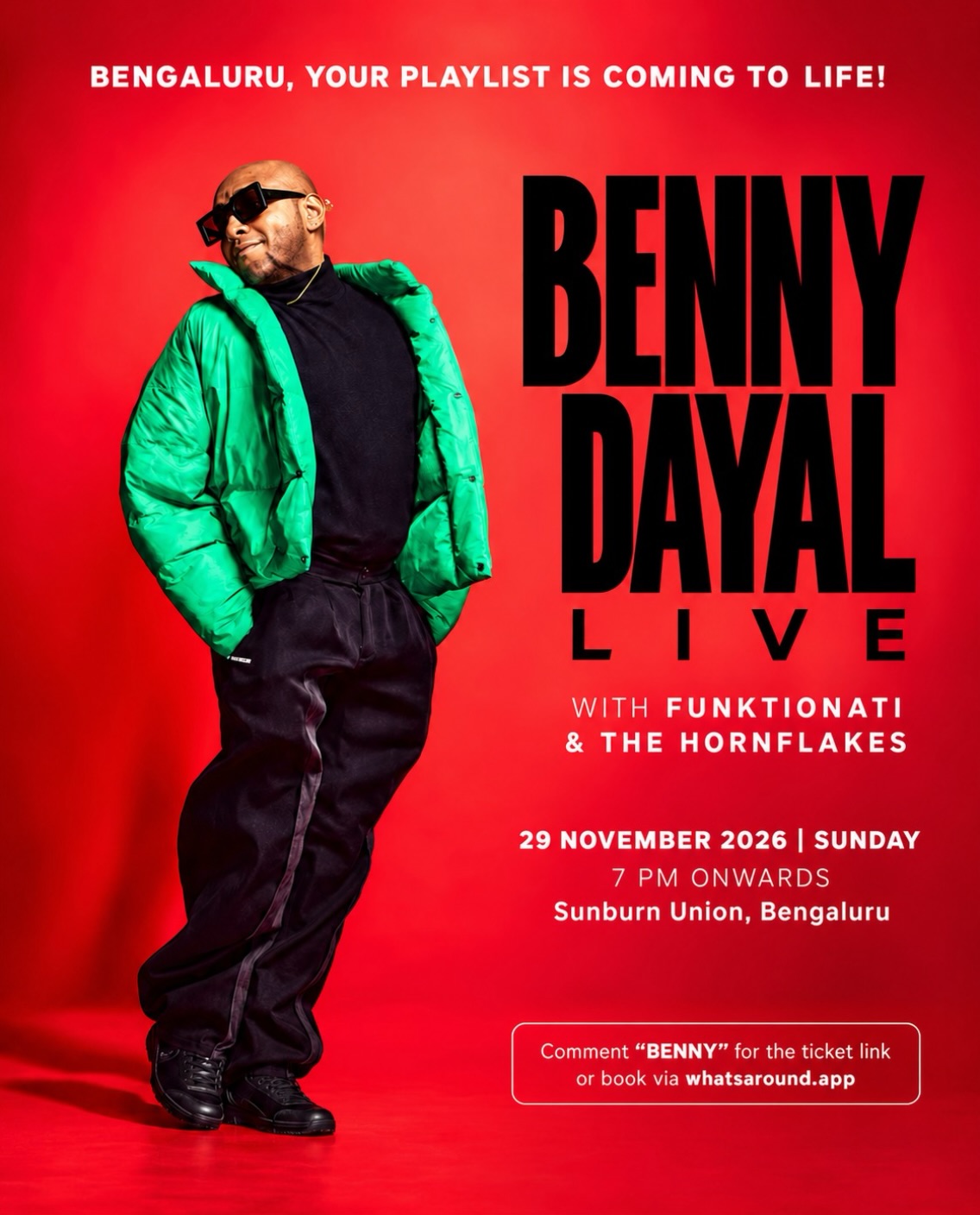 Benny Dayal Live with Funktionati & The Hornflakes | Sunburn Union, Bengaluru