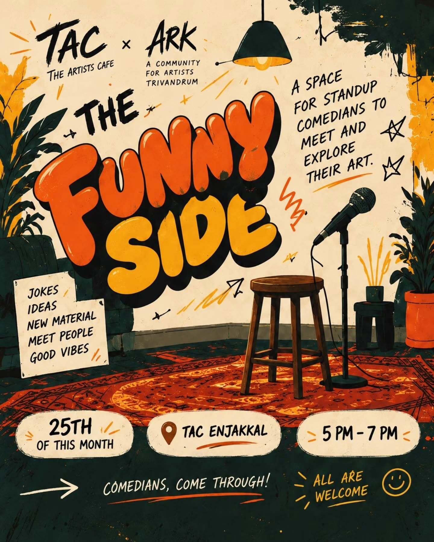 The Funny Side | The Artists’ Cafe, Enjakkal, Thiruvananthapuram