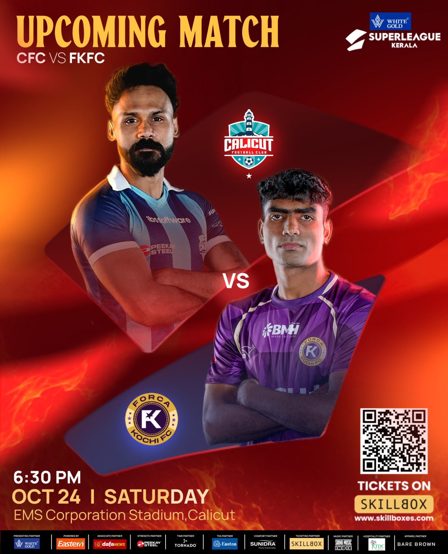 Calicut FC Vs Forca Kochi FC | Super League Kerala Season 3 | EMS Corporation Stadium, Calicut