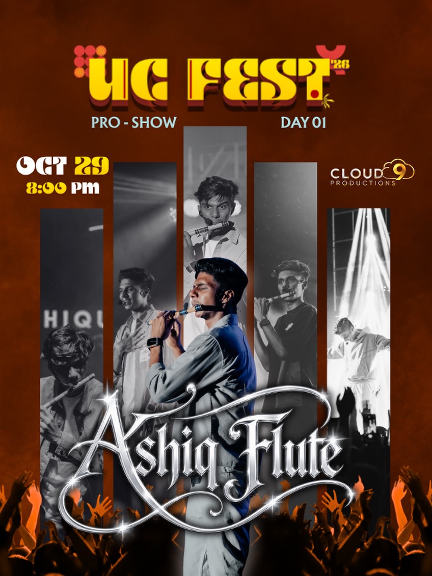 Ashiq Flute Live | UC Fest ’26 Pro-Show, University College, Palayam, Thiruvananthapuram