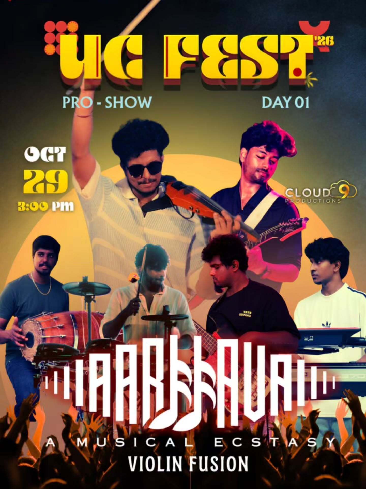 Aarjjava – A Musical Ecstasy | UC FEST ’26 Pro-Show, University College, Palayam, Thiruvananthapuram