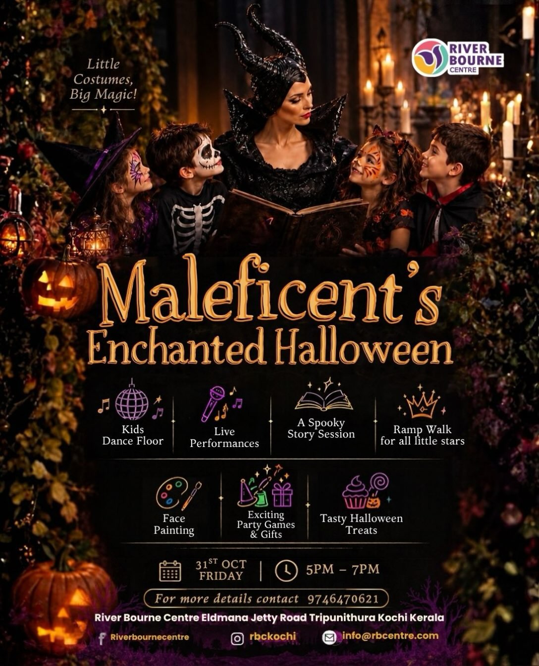 Maleficent’s Enchanted Halloween | River Bourne Centre, Tripunithura, Kochi