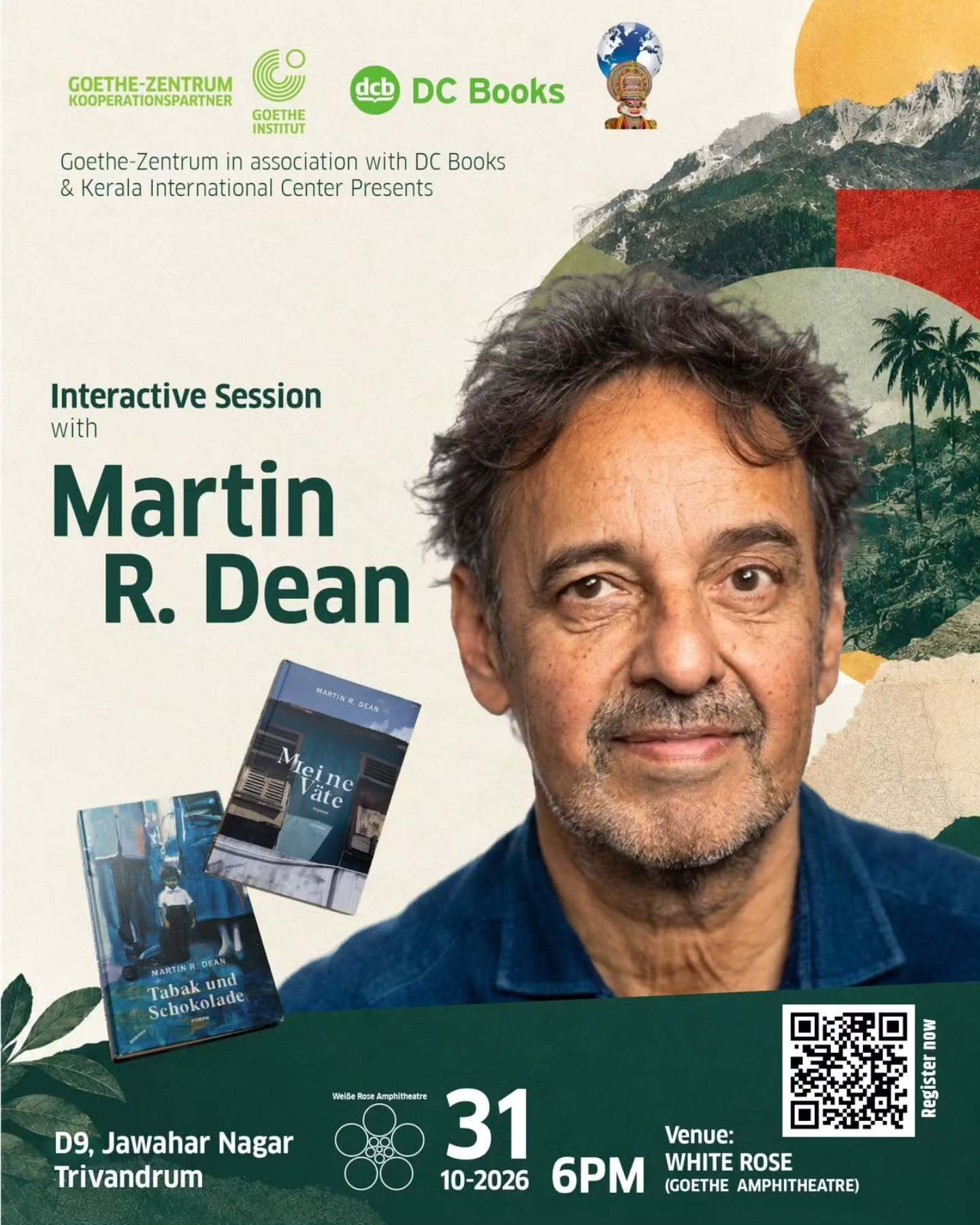 Interactive Session with Martin R. Dean | White Rose Amphitheatre, Goethe-Institut, Jawahar Nagar, Thiruvananthapuram