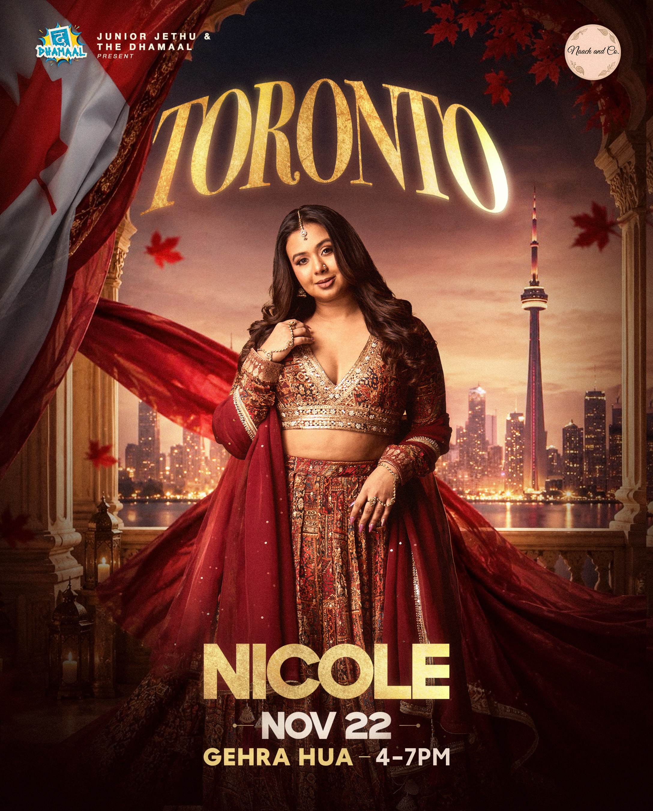 Nicole in Toronto | Gehra Hua Semi Classical Dance Workshop at National Ballet School, Toronto
