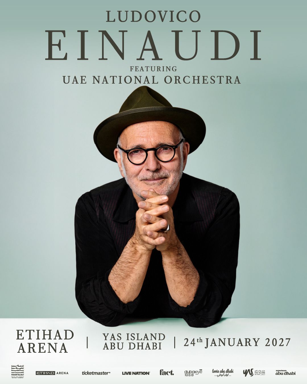 Ludovico Einaudi Live with UAE National Orchestra | Etihad Arena, Yas Island, Abu Dhabi