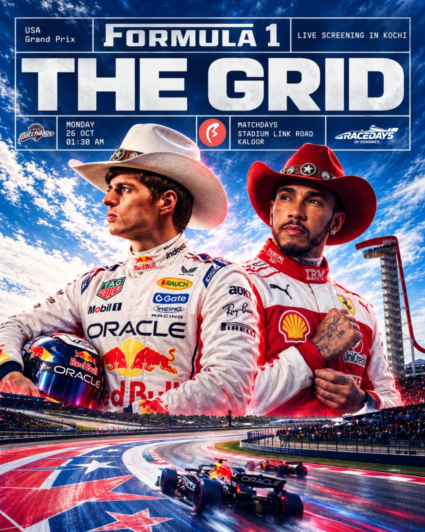 Formula 1: The Grid – USA Grand Prix Live Screening | Matchdays, Kaloor, Kochi