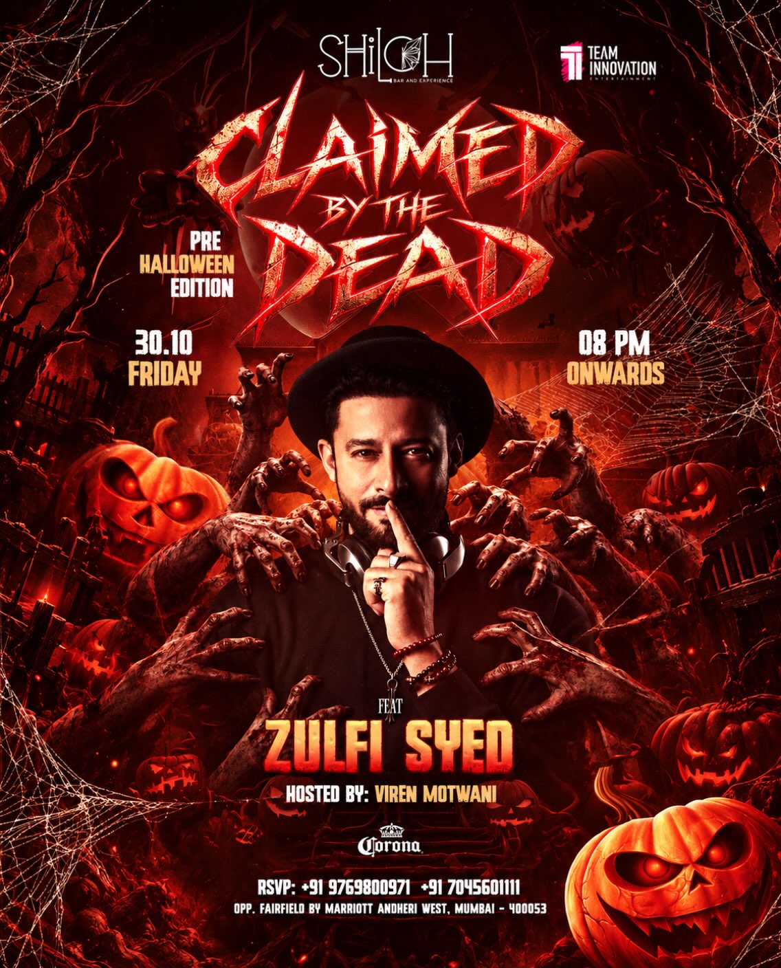 CLAIMED BY THE DEAD featuring Zulfi Syed | Shiloh, Andheri West, Mumbai