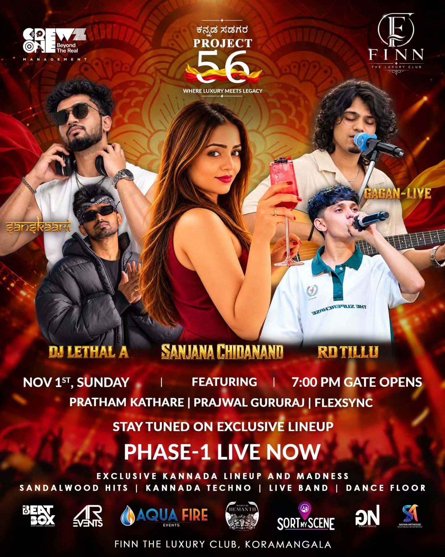 ಕನ್ನಡ ಸಡಗರ | PROJECT 56 | FINN The Luxury Club, Koramangala, Bengaluru